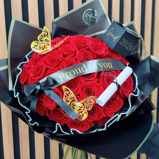 50 Rose Graduation Bouquet