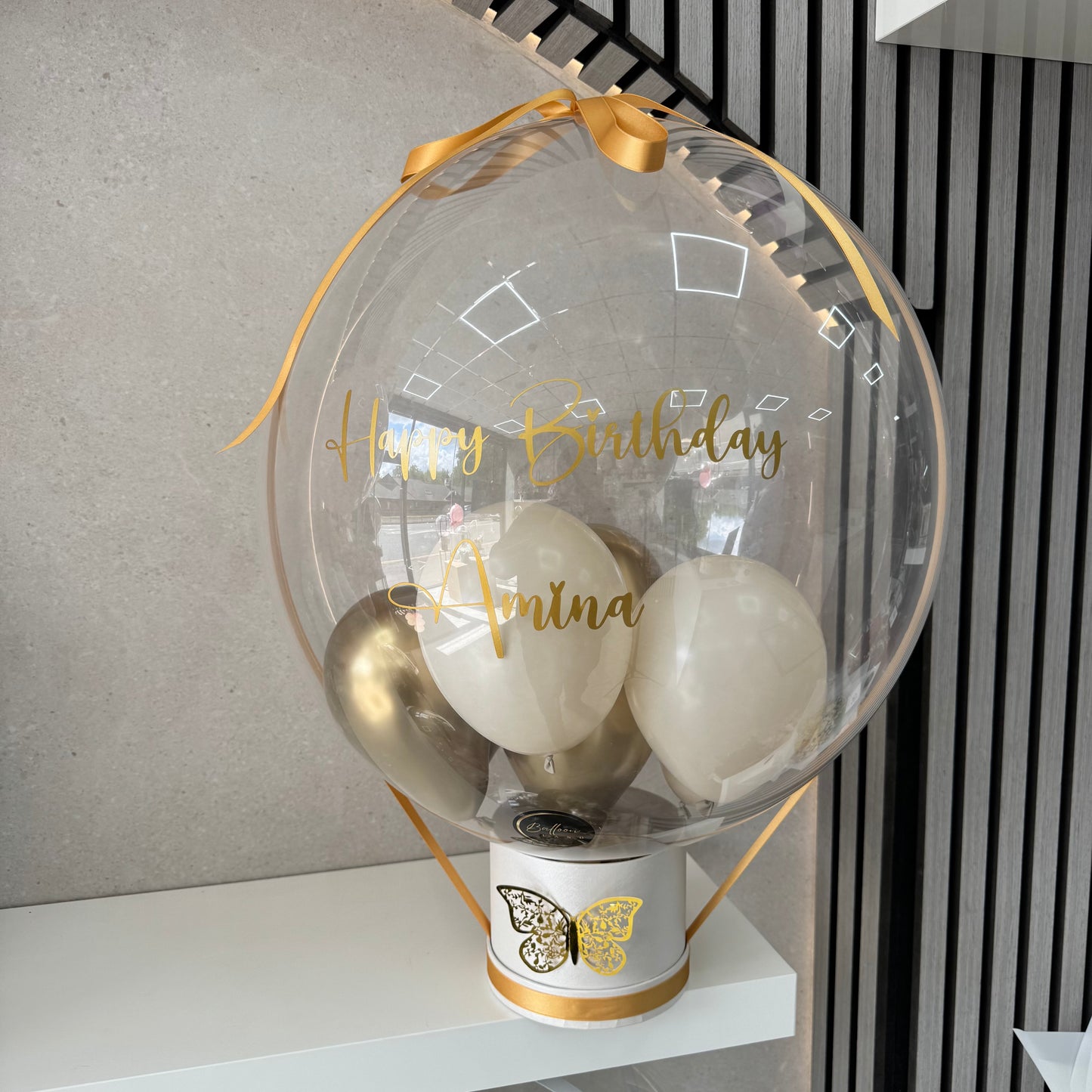 Golden Butterfly Money Balloon