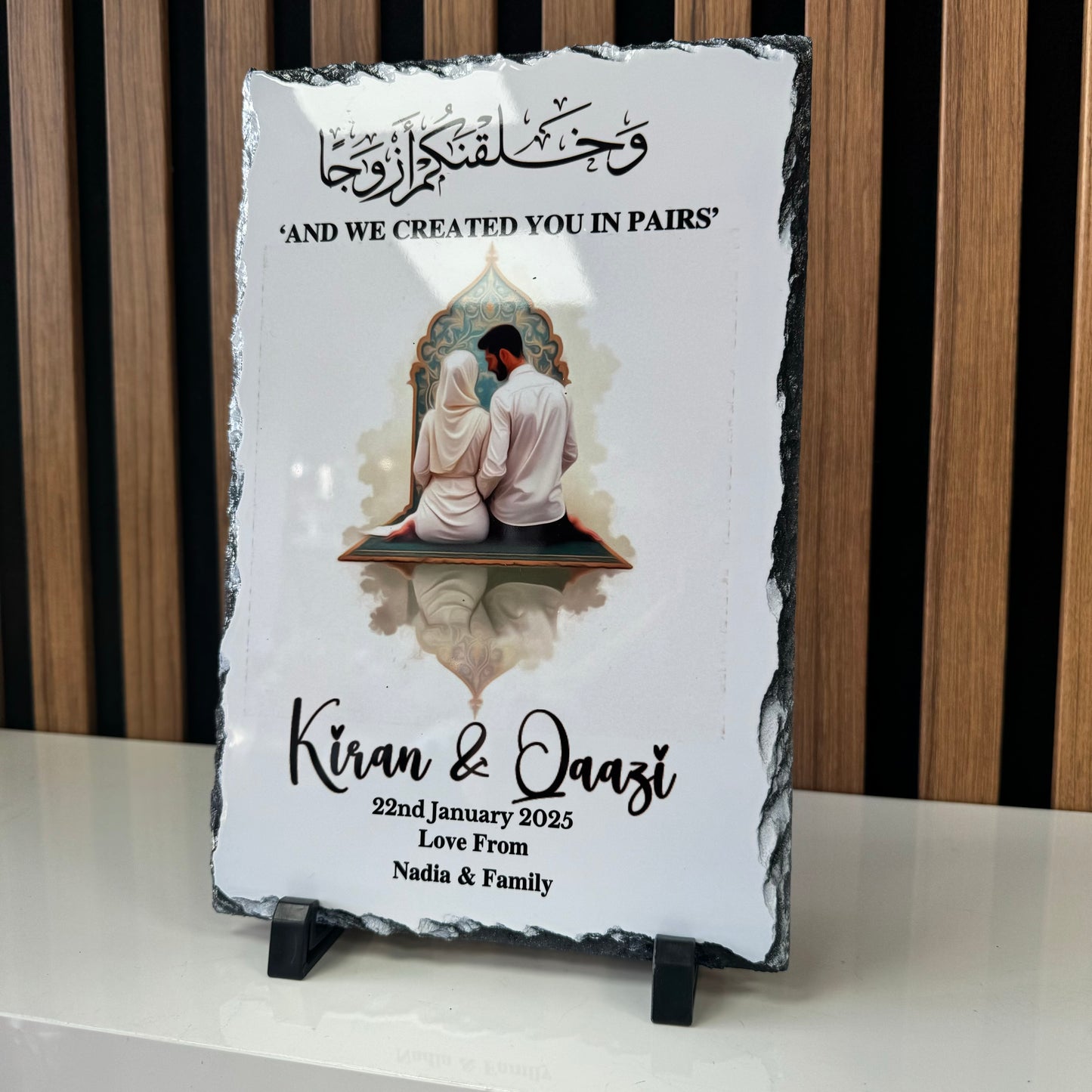 Nikkah Slate “And We created you in pairs”