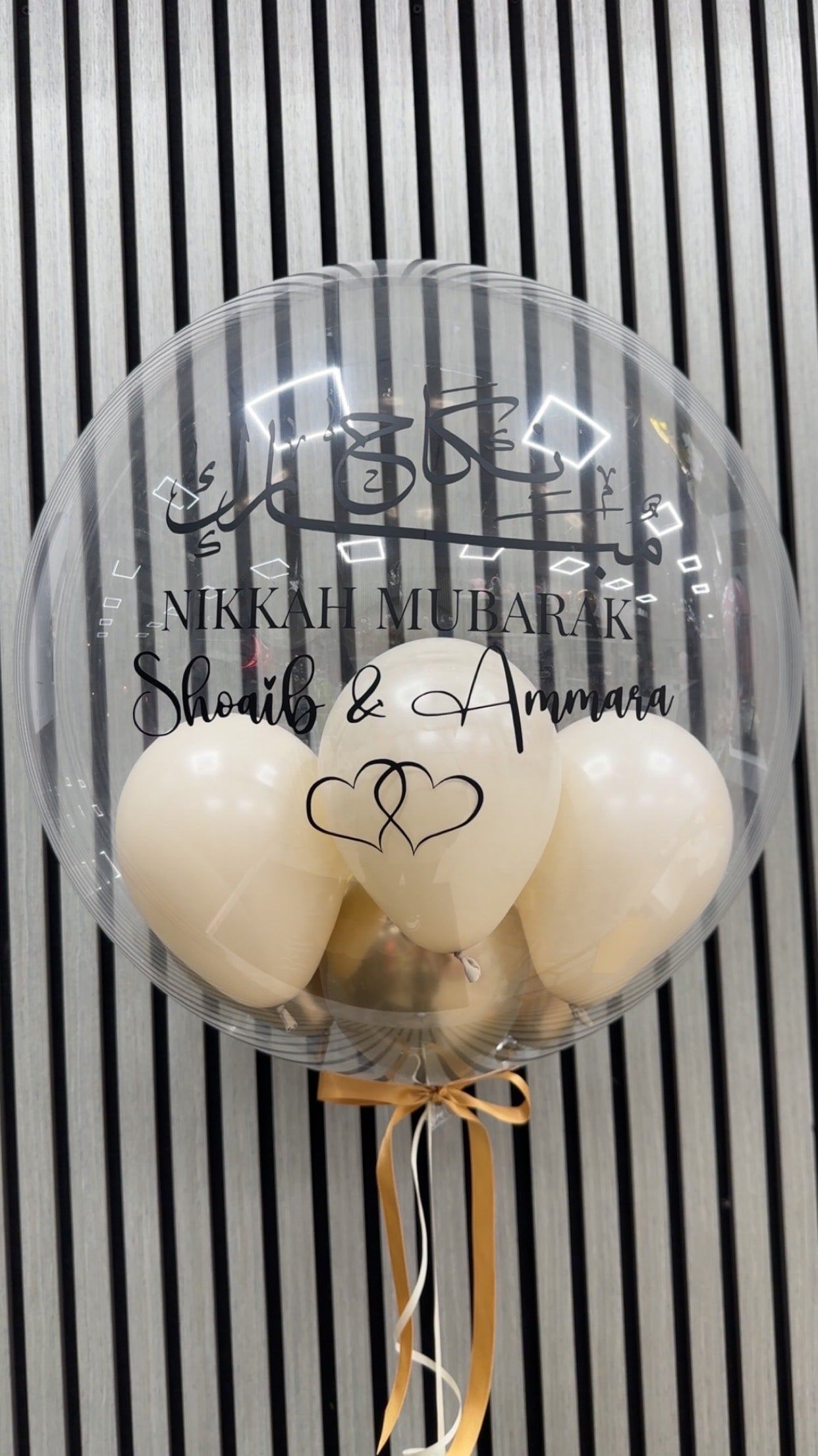 wedding balloon / Nikah balloon / engagement balloon / nikah personalised balloon / next day delivery