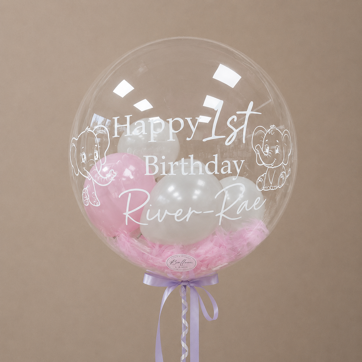 1st Birthday Elephant Balloon