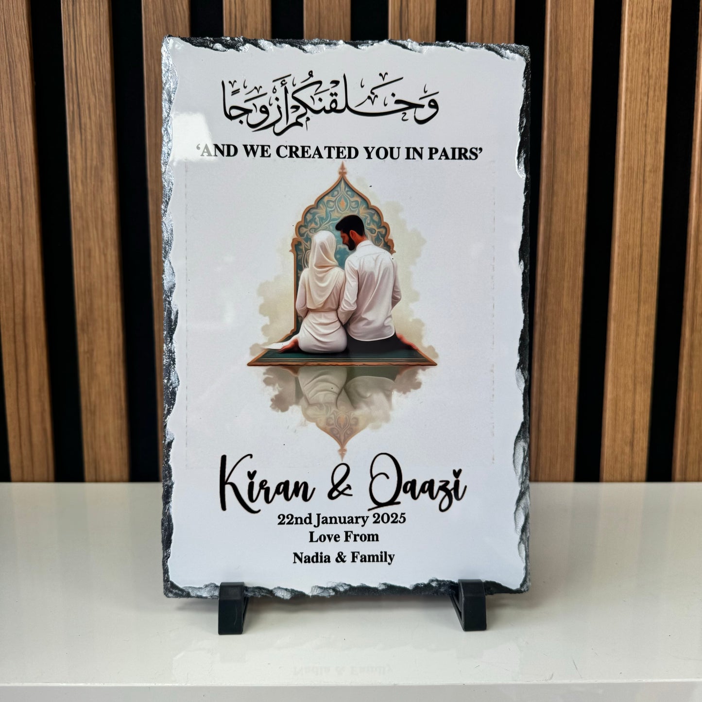 Nikkah Slate “And We created you in pairs”