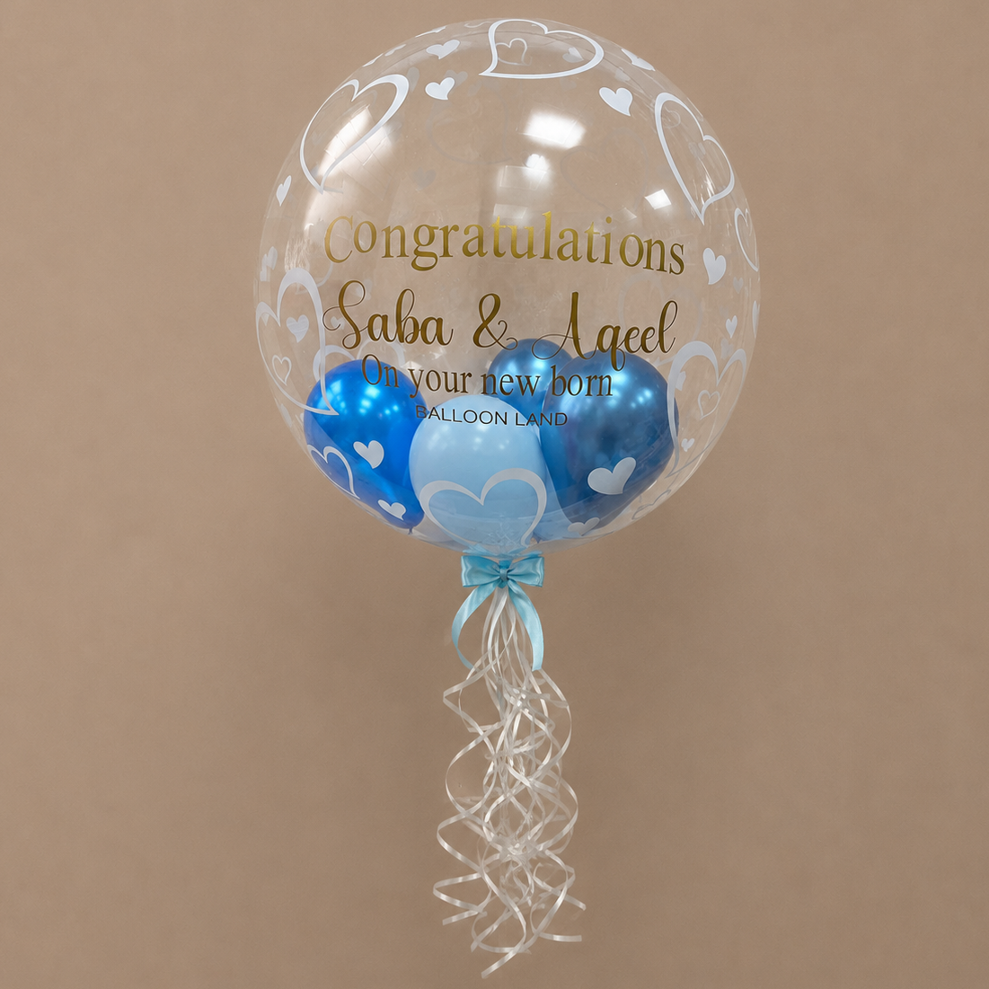 2nd birthday balloon / bubble balloon / personalised balloon / balloons next day delivery