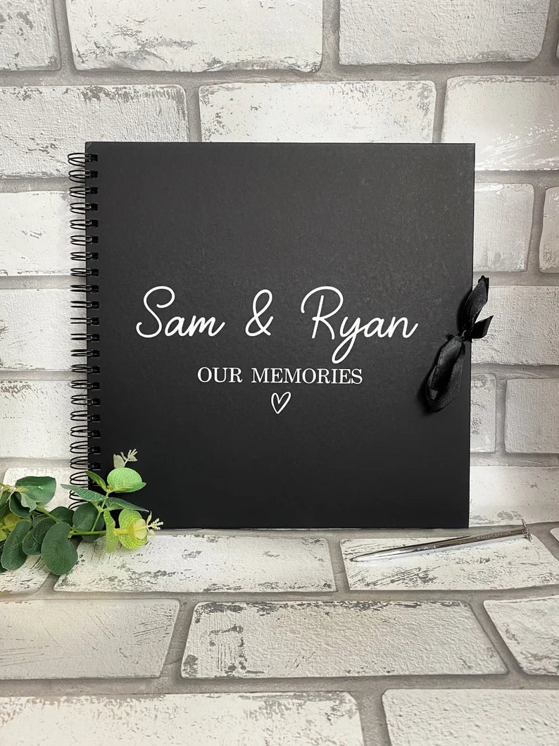 Couples Memory Book - personalised scrapbook - travel - Anniversary - birthday