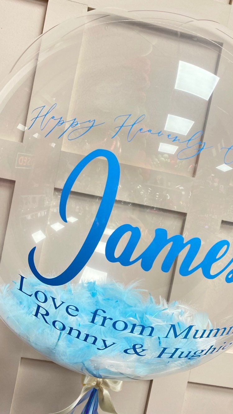 christening balloon / personalised balloon / christening custom balloon