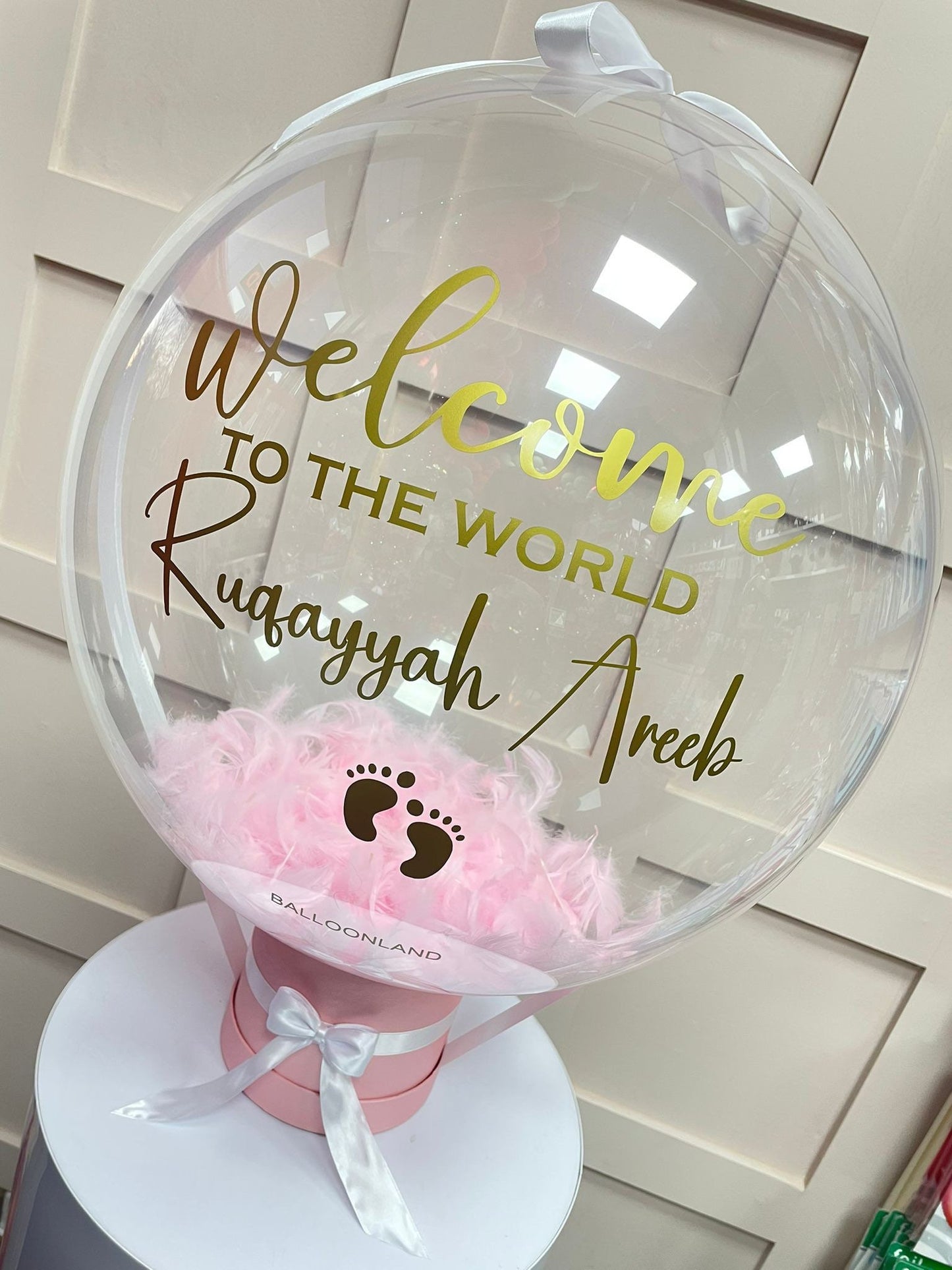 Baby Girl Balloon / Baby Arrival Balloon Customised BalloonCelebrate any special occasion or event with our Personalised Balloons – these will arrive to deliver happiness and delight for all ages.
Create the perfect surprisBalloon land uk ltdBalloon land uk ltd