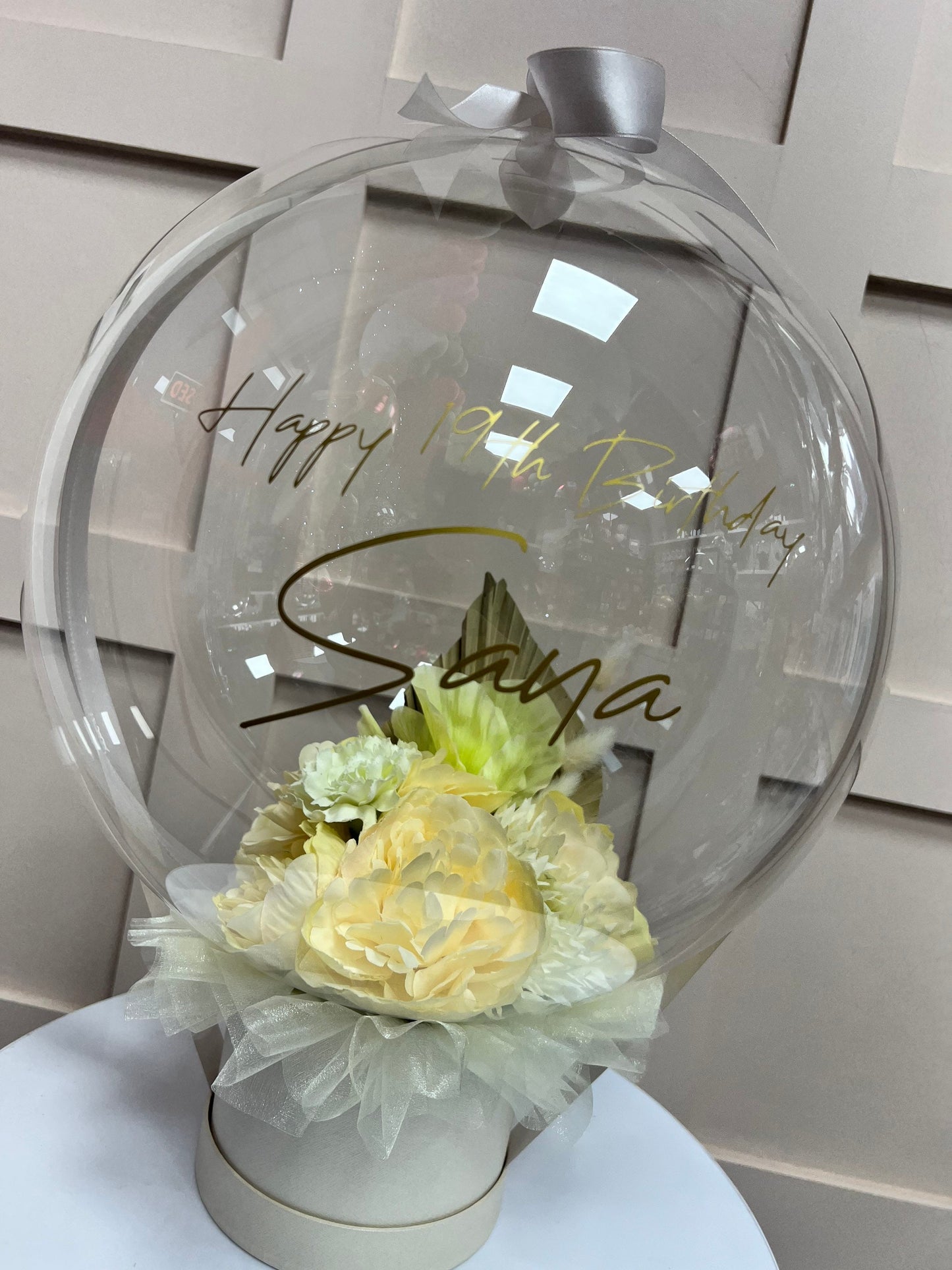 Flower Balloon Bouquet / flowers inside the balloon / birthday / wedding / any occasion balloon / next day delivery