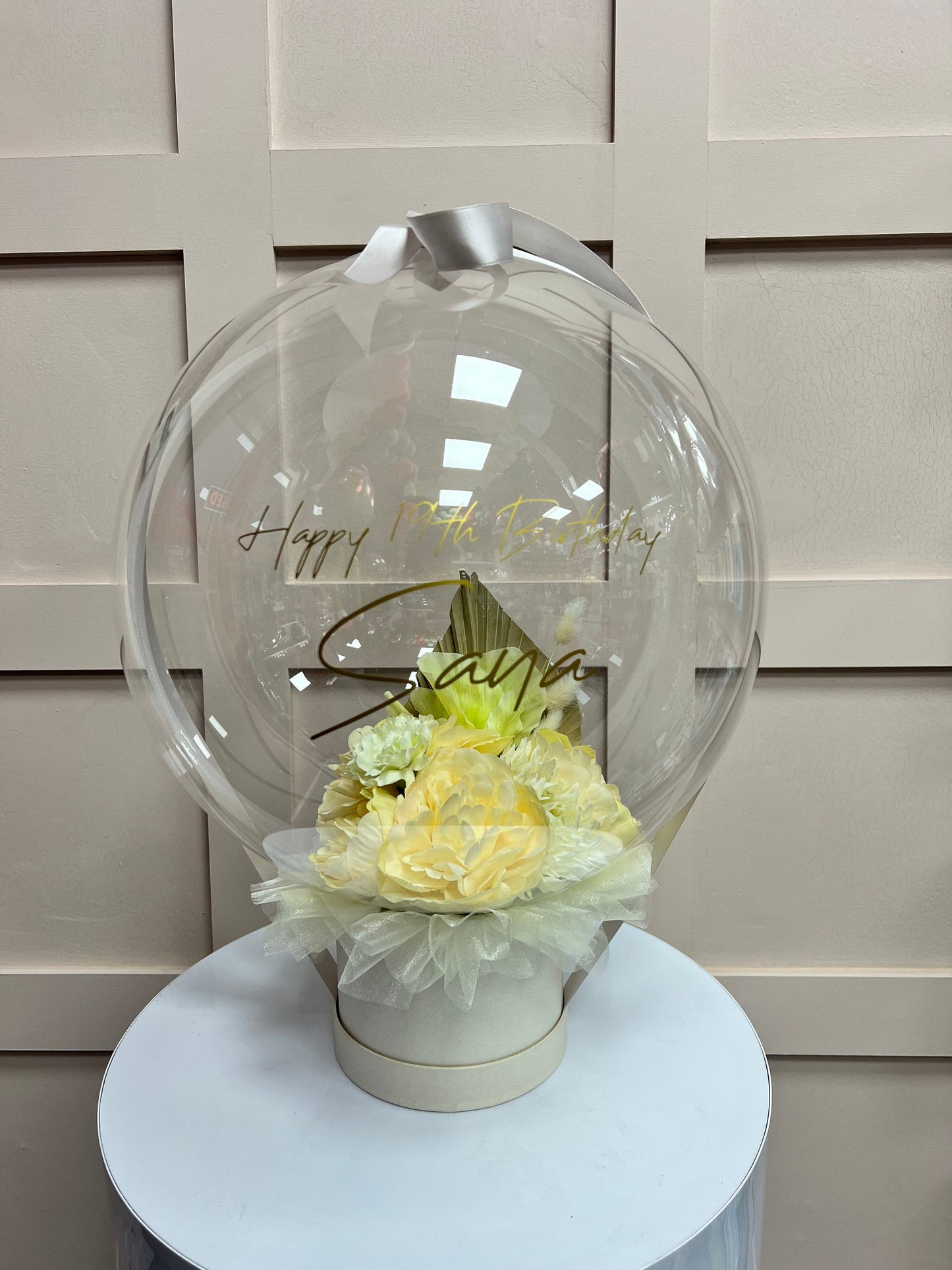 Flower Balloon Bouquet / flowers inside the balloon / birthday / wedding / any occasion balloon / next day delivery