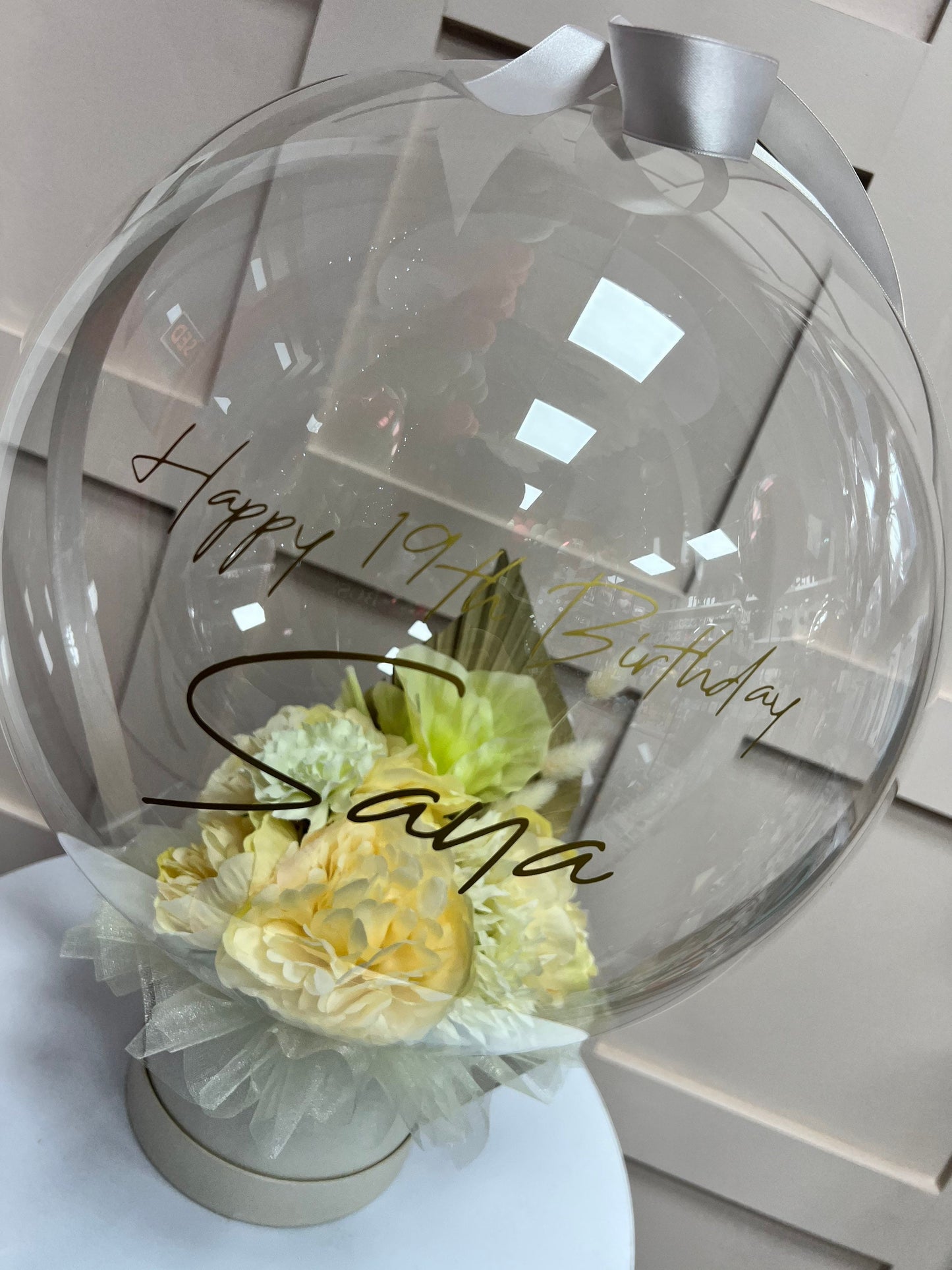 Flower Balloon Bouquet / flowers inside the balloon / birthday / wedding / any occasion balloon / next day delivery