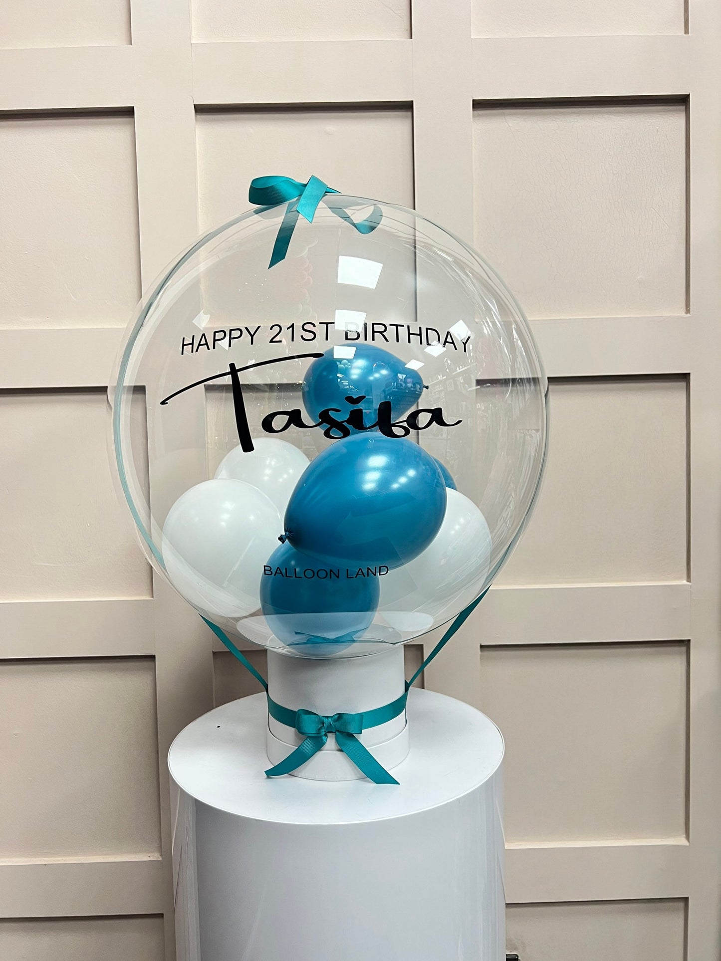 Caribbean Blue Birthday Balloon