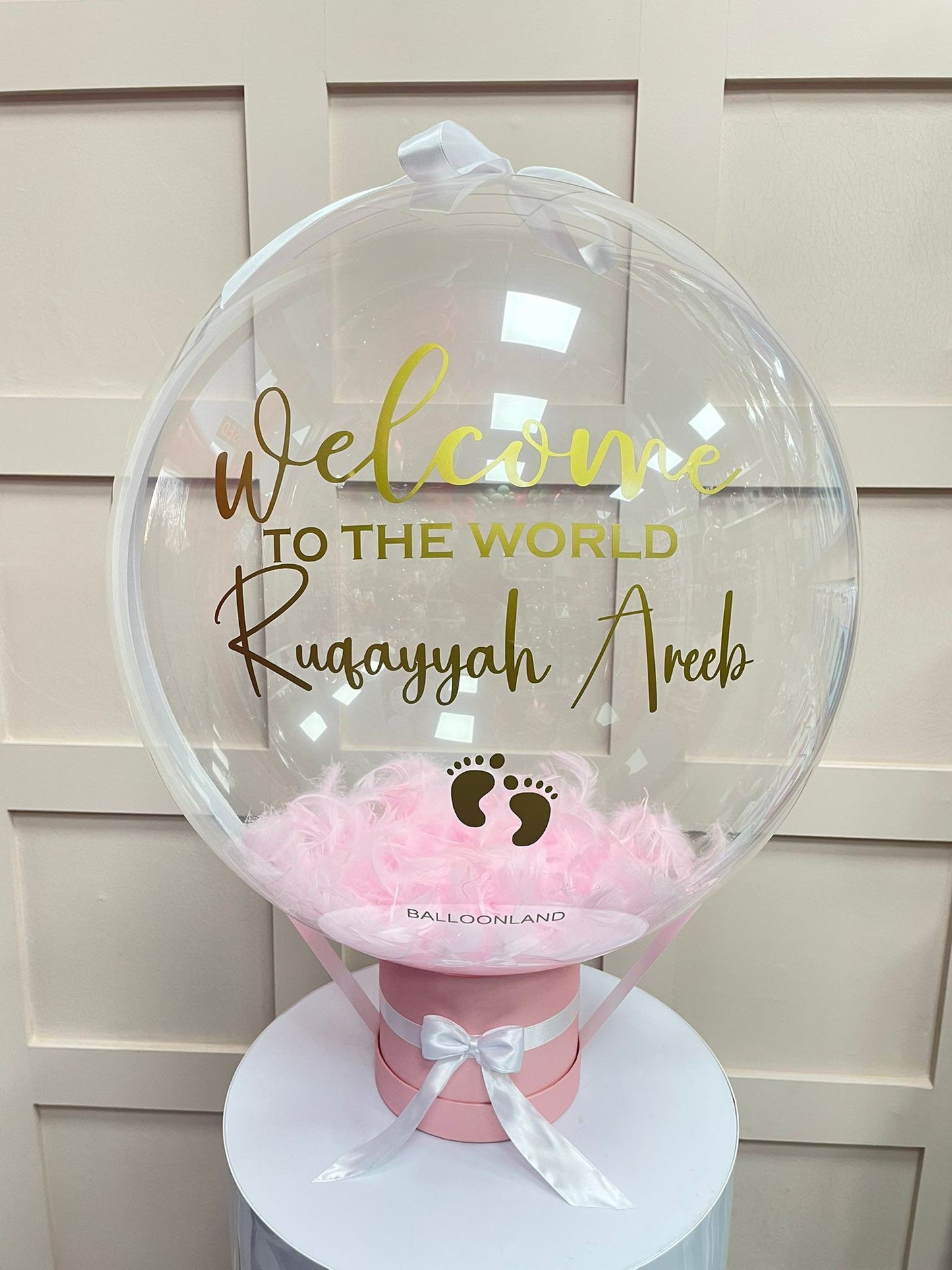 Baby Girl Balloon / Baby Arrival Balloon Customised BalloonCelebrate any special occasion or event with our Personalised Balloons – these will arrive to deliver happiness and delight for all ages.
Create the perfect surprisBalloon land uk ltdBalloon land uk ltd