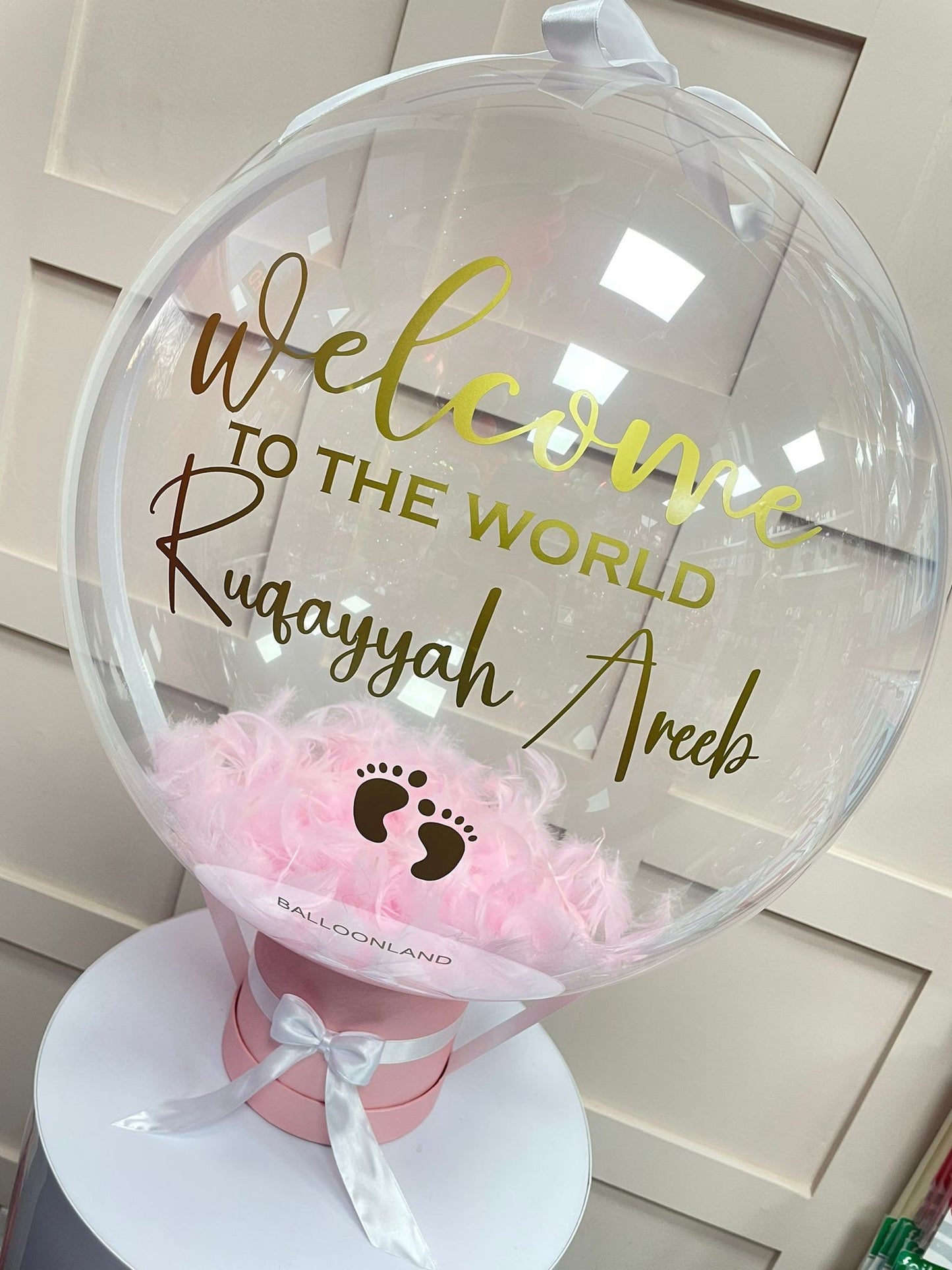 Baby Girl Balloon / Baby Arrival Balloon Customised BalloonCelebrate any special occasion or event with our Personalised Balloons – these will arrive to deliver happiness and delight for all ages.
Create the perfect surprisBalloon land uk ltdBalloon land uk ltd
