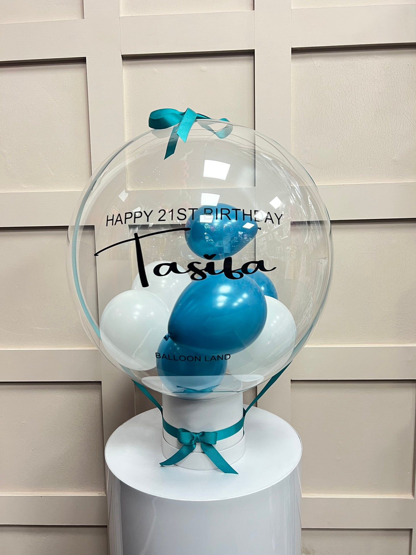 Caribbean Blue Birthday Balloon