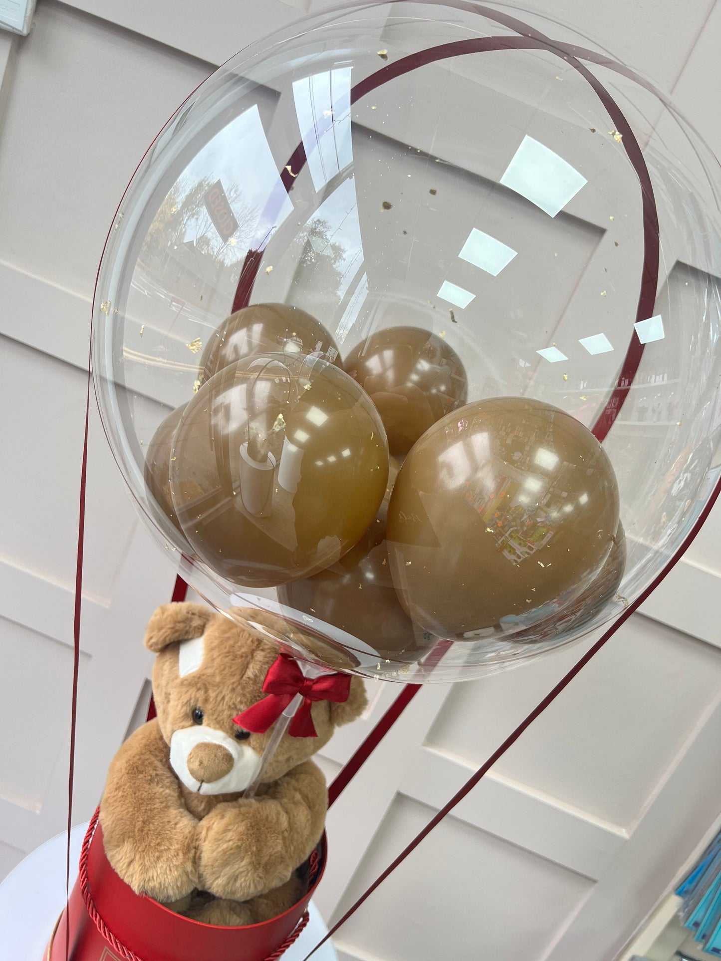 Teddy Bear Bouquet Customised Balloon / Perfect for a Gift / Personalised to your choice Next Day Delivery