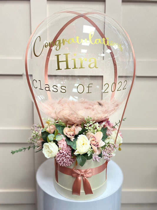 Graduation Balloon x Flower Bouquet Customised Balloon / Perfect for aCelebrate any special occasion or event with our Personalised Balloons – these will arrive to deliver happiness and delight for all ages.
Create the perfect surprisBalloon land uk ltdBalloon land uk ltd
