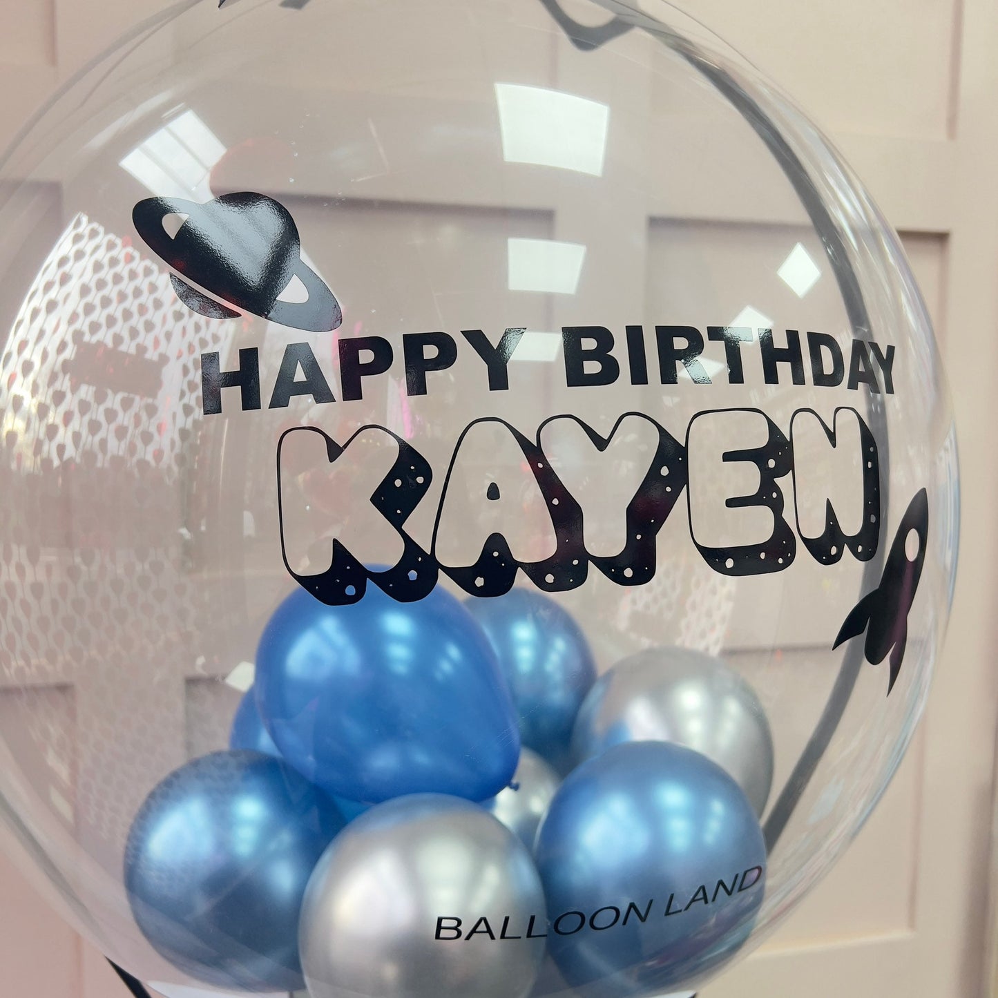 Space themed Balloon Personalised Balloon Customised Balloon / Space / All Occasions Balloon / Next Day Delivery