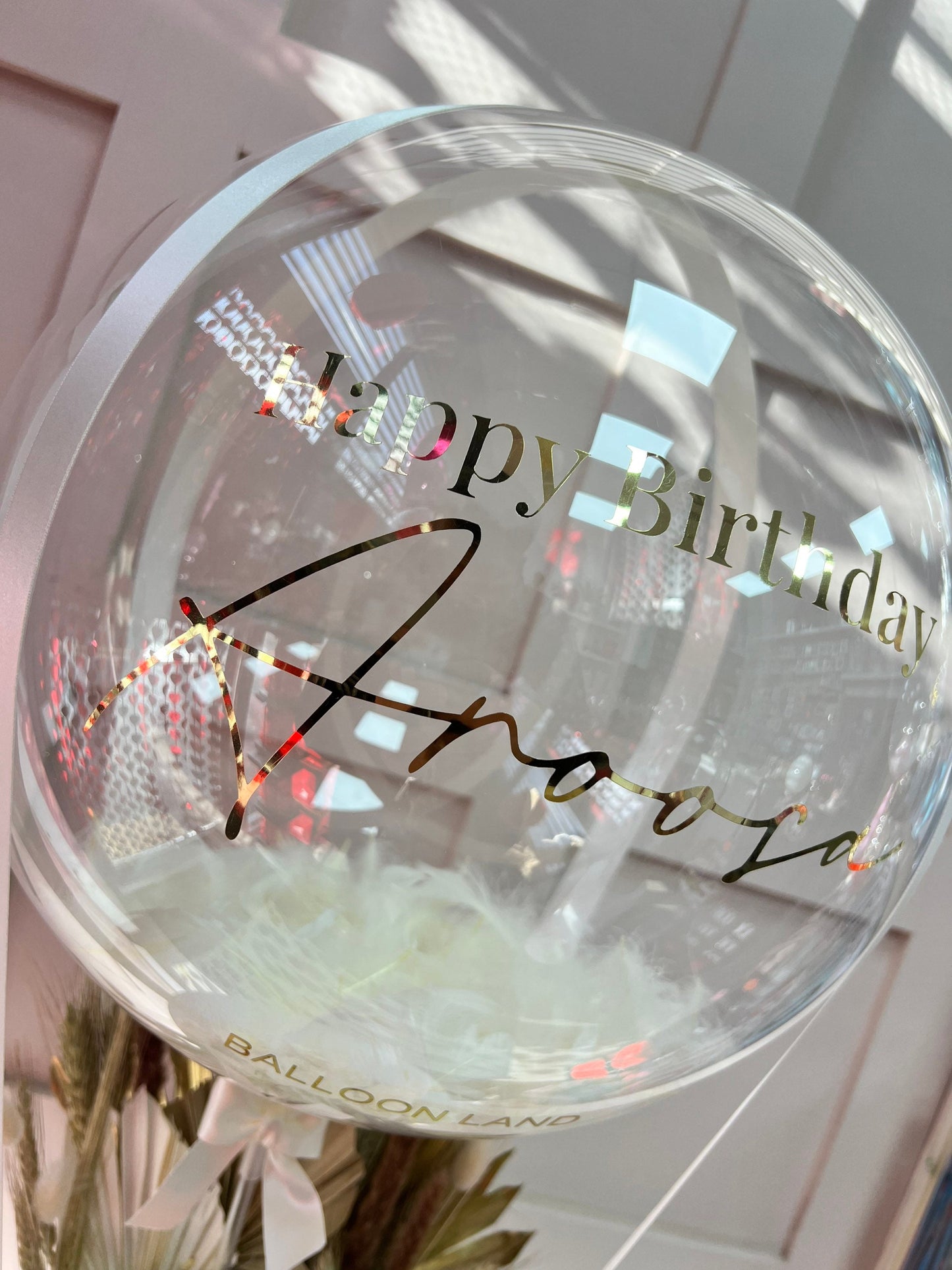 Birthday / nude pampers and flower balloon bouquetCelebrate any special occasion or event with our Personalised Balloons – these will arrive to deliver happiness and delight for all ages.
Create the perfect surprisBalloon land uk ltdBalloon land uk ltd