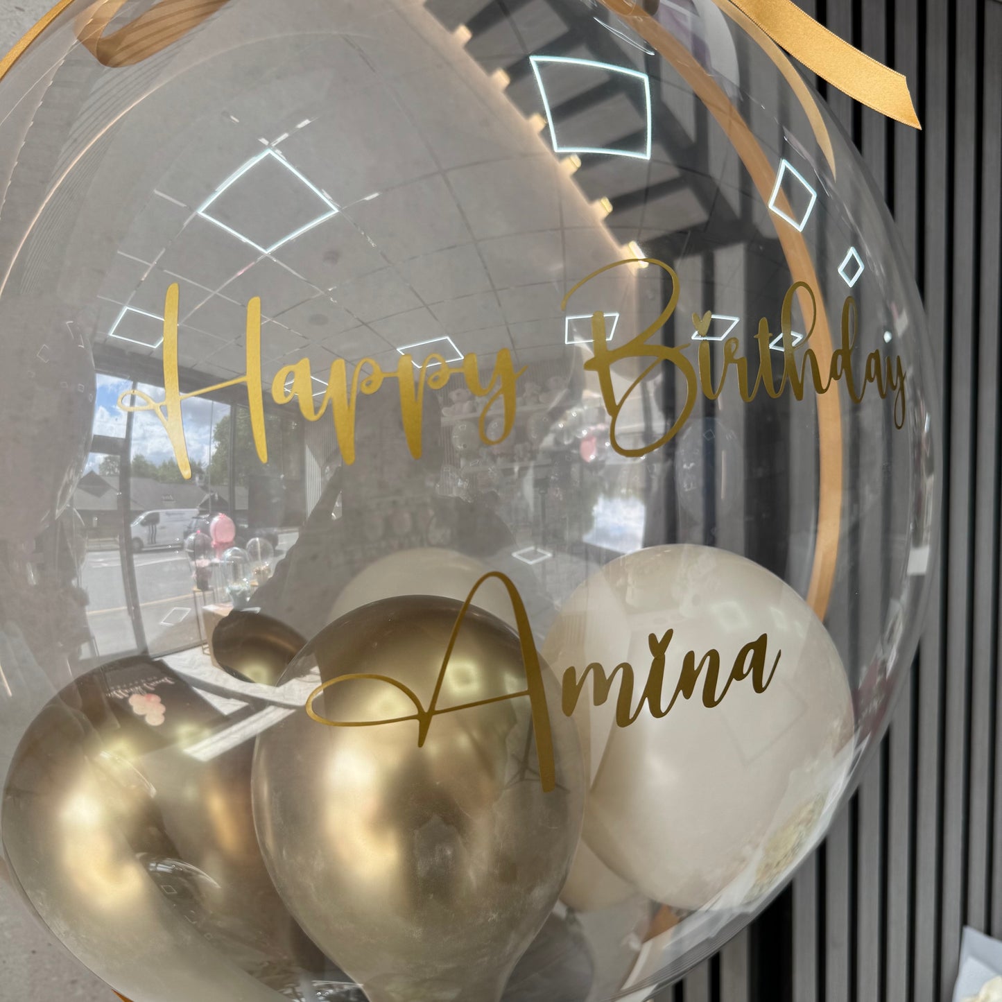 Golden Butterfly Money Balloon