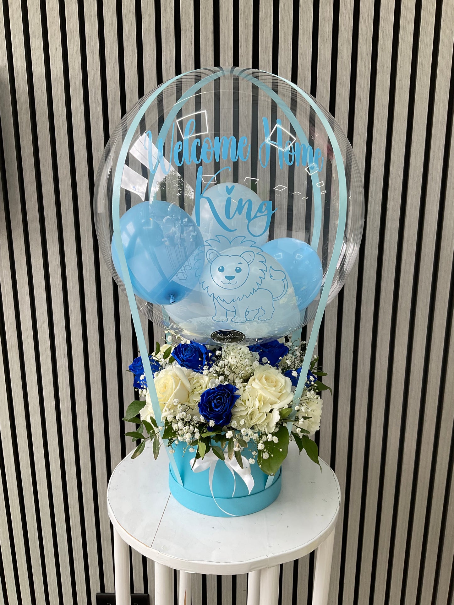Luxury Welcome to the World Baby Boy With Fresh Flowers Collection Only