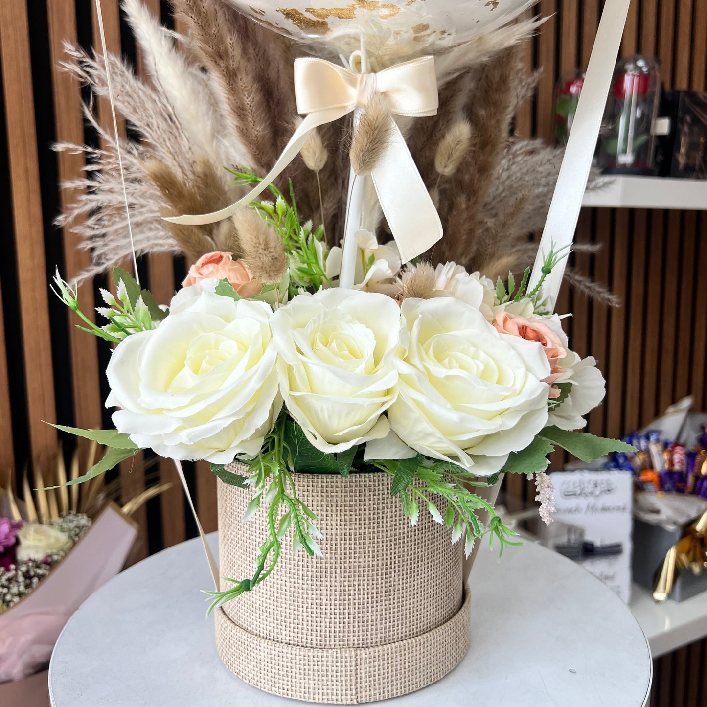 Hajj Mubarak Nude Bouquet & Pampas