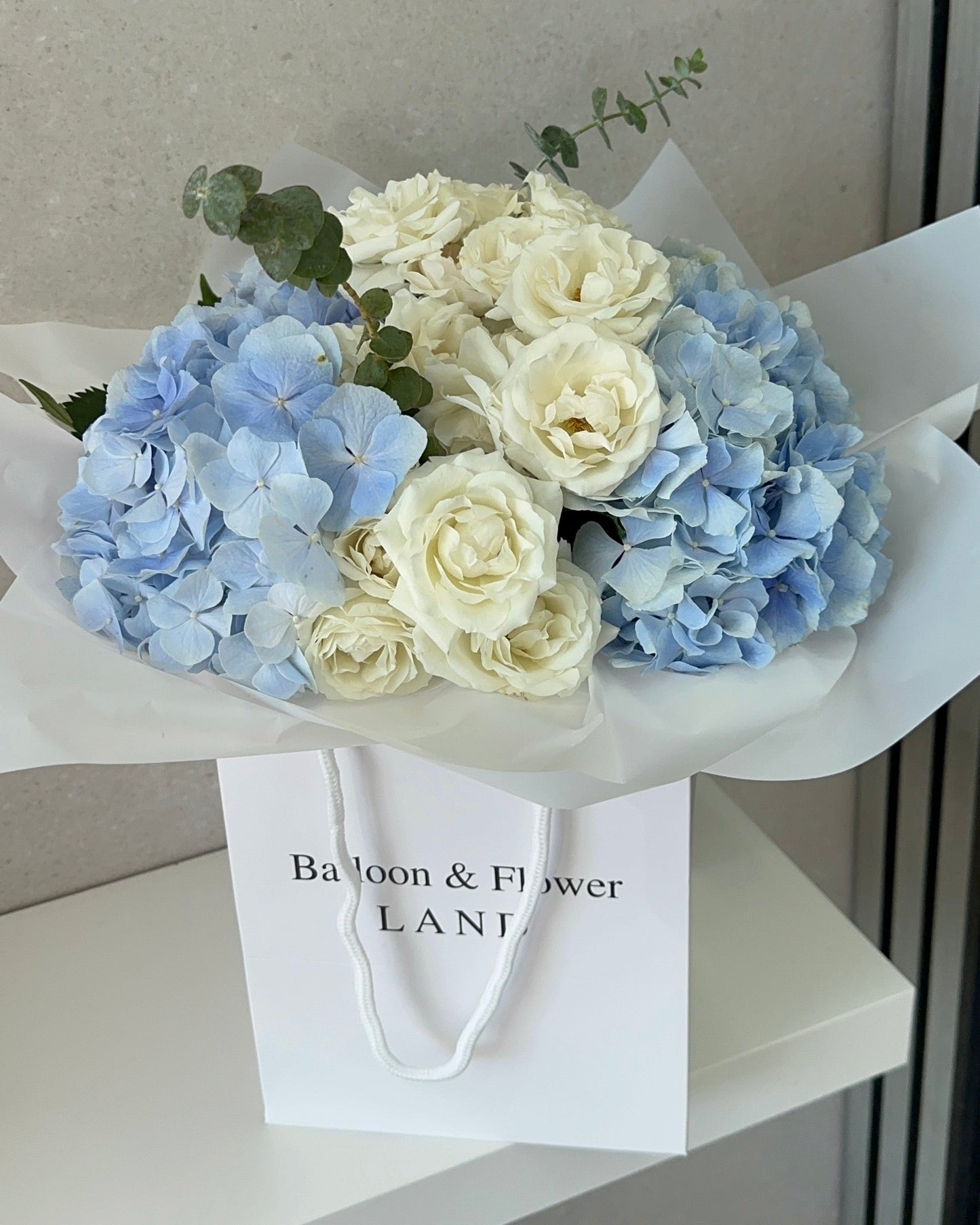 Baby Boy Hydrangea Bouquet