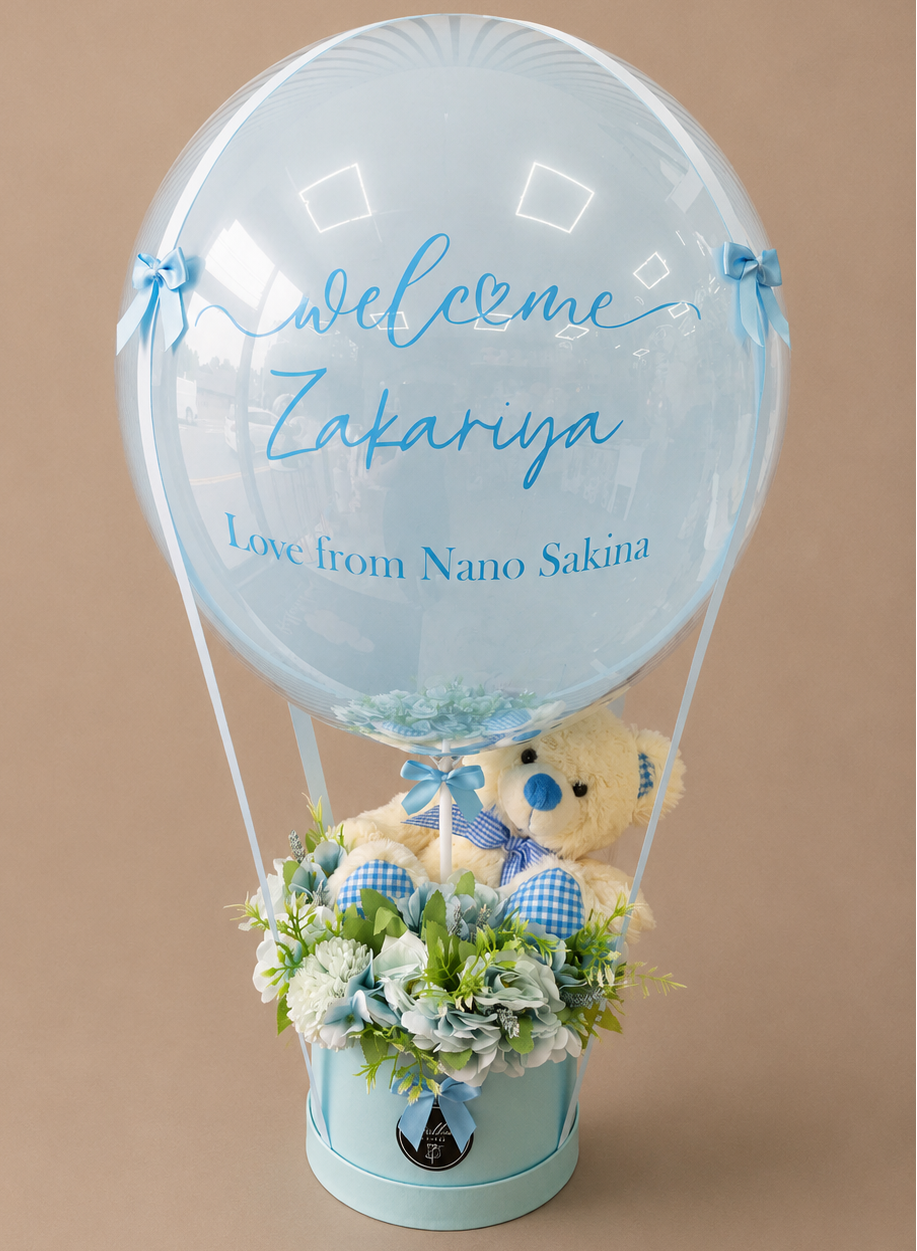 Welcome to the world baby boy with a Teddy