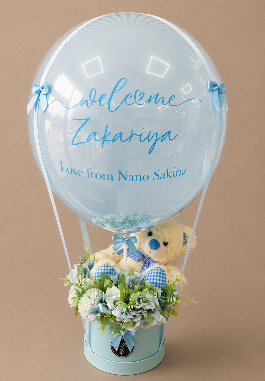 Welcome to the world baby boy with a Teddy