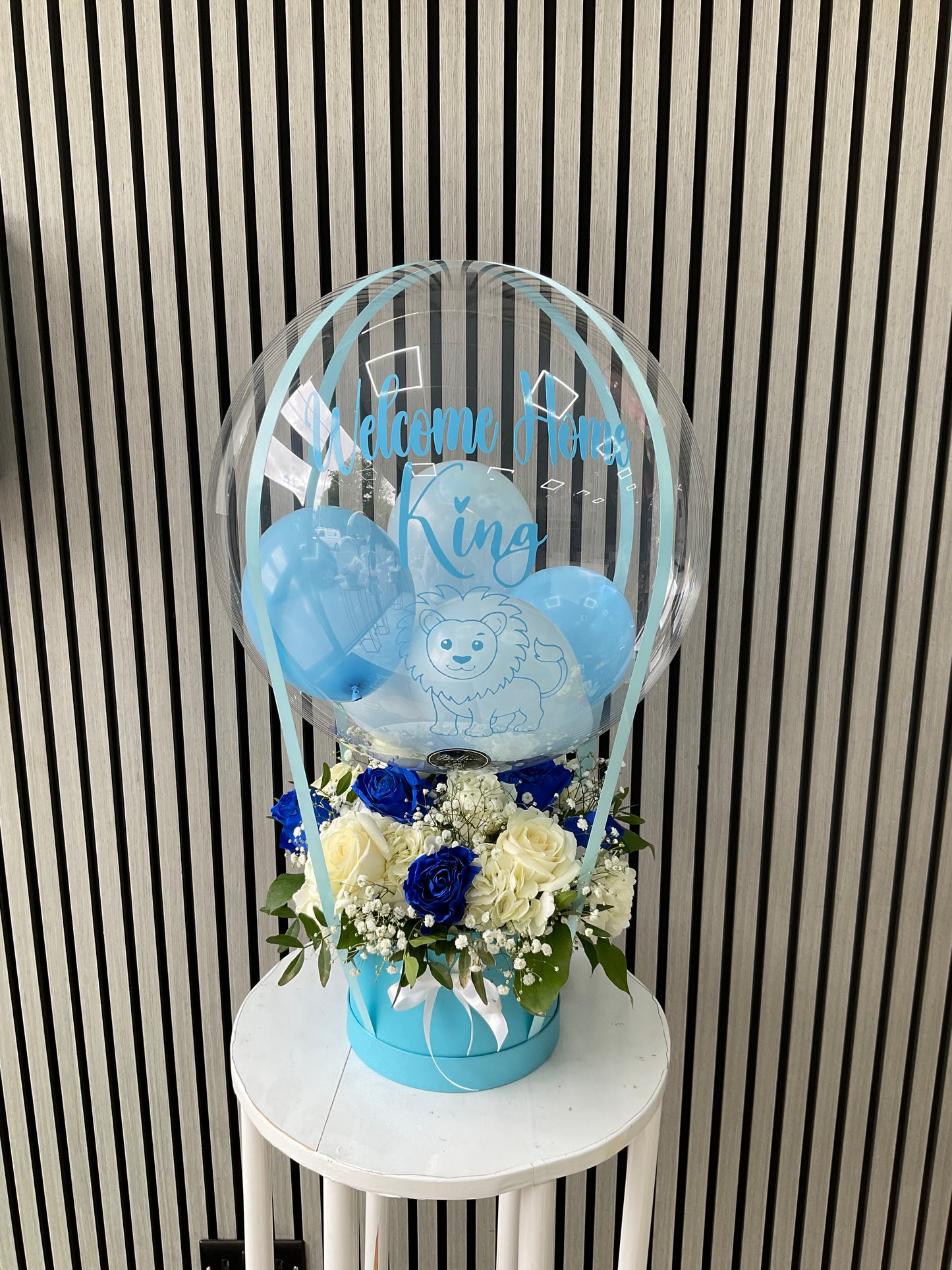 Luxury Welcome to the World Baby Boy With Fresh Flowers Collection Only
