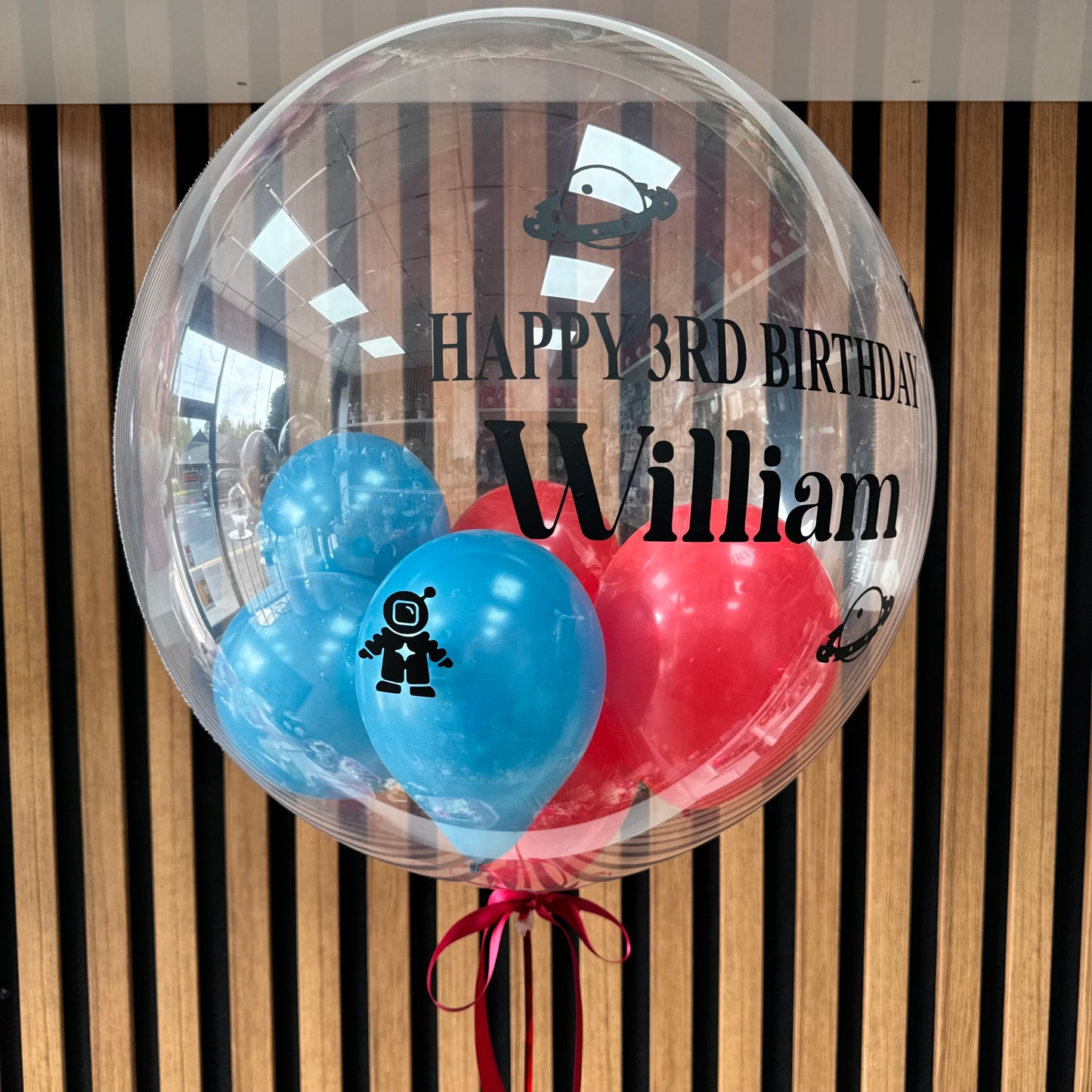 Space Themed Birthday Balloon