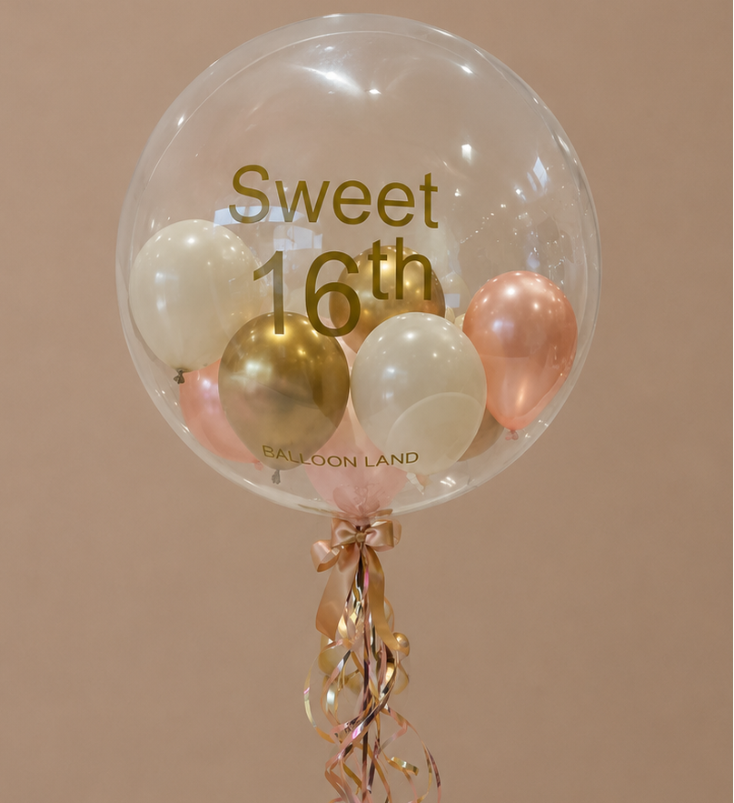 Sweet 16th Birthday Balloon Customised Balloon / Perfect for a Gift / Personalised to your choice / Next Day Delivery