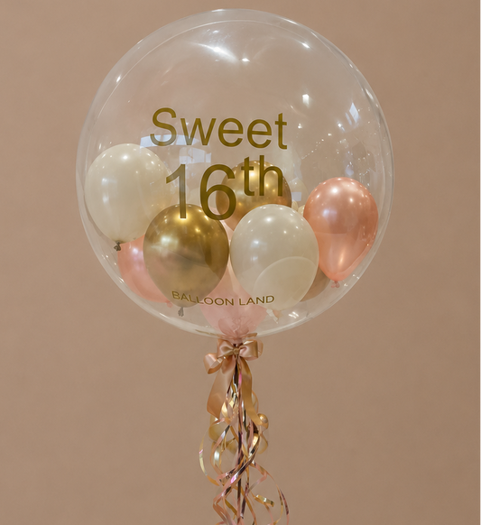Sweet 16th Birthday Balloon Customised Balloon / Perfect for a Gift / Personalised to your choice / Next Day Delivery