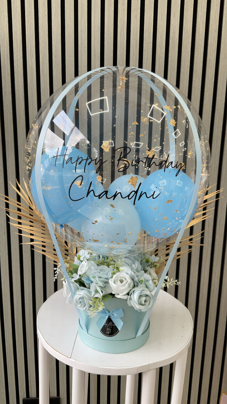 Blue Happy Birthday Balloon Bouquet