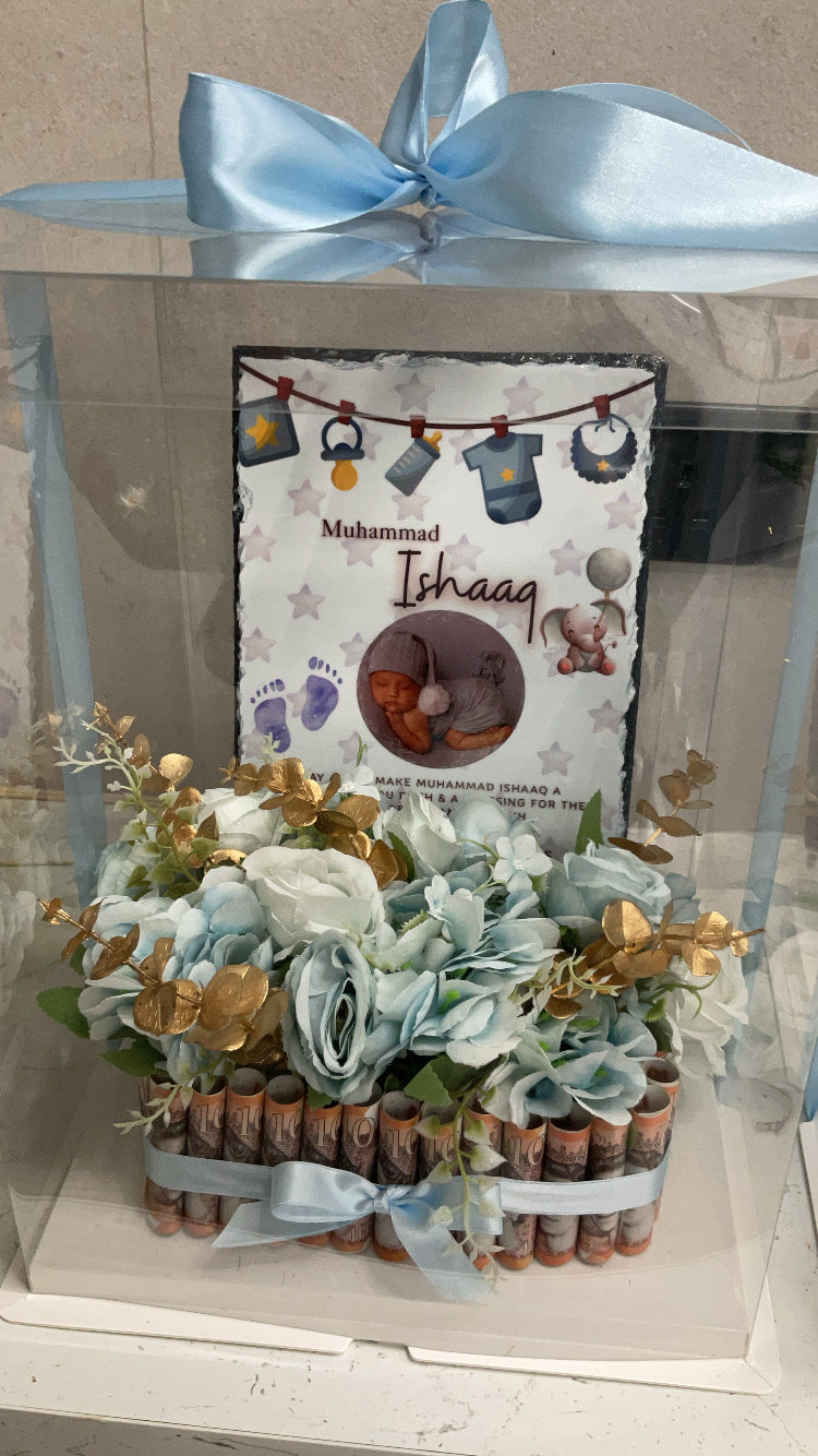 New Born Slate Hamper Money Thaal