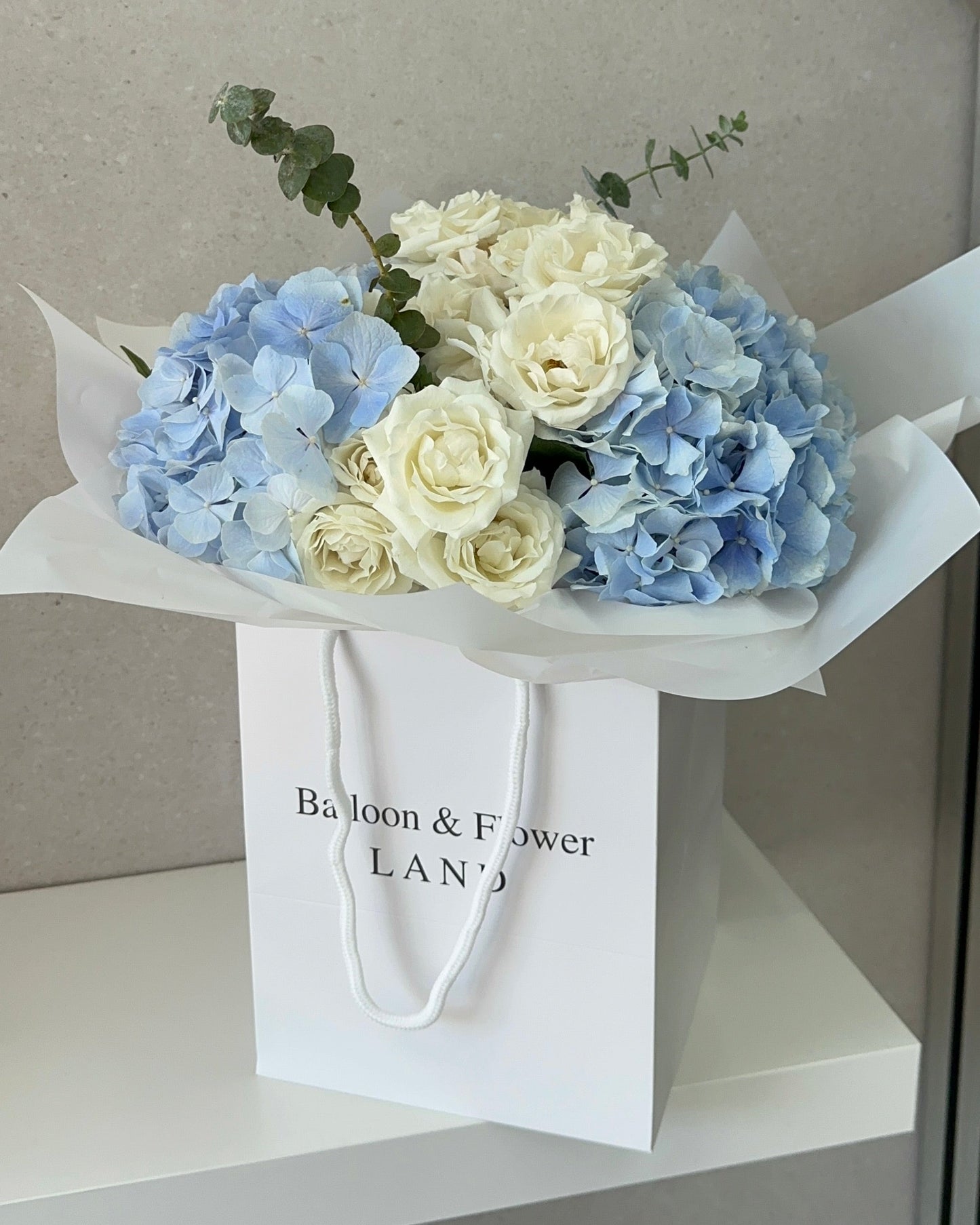 Baby Boy Hydrangea Bouquet