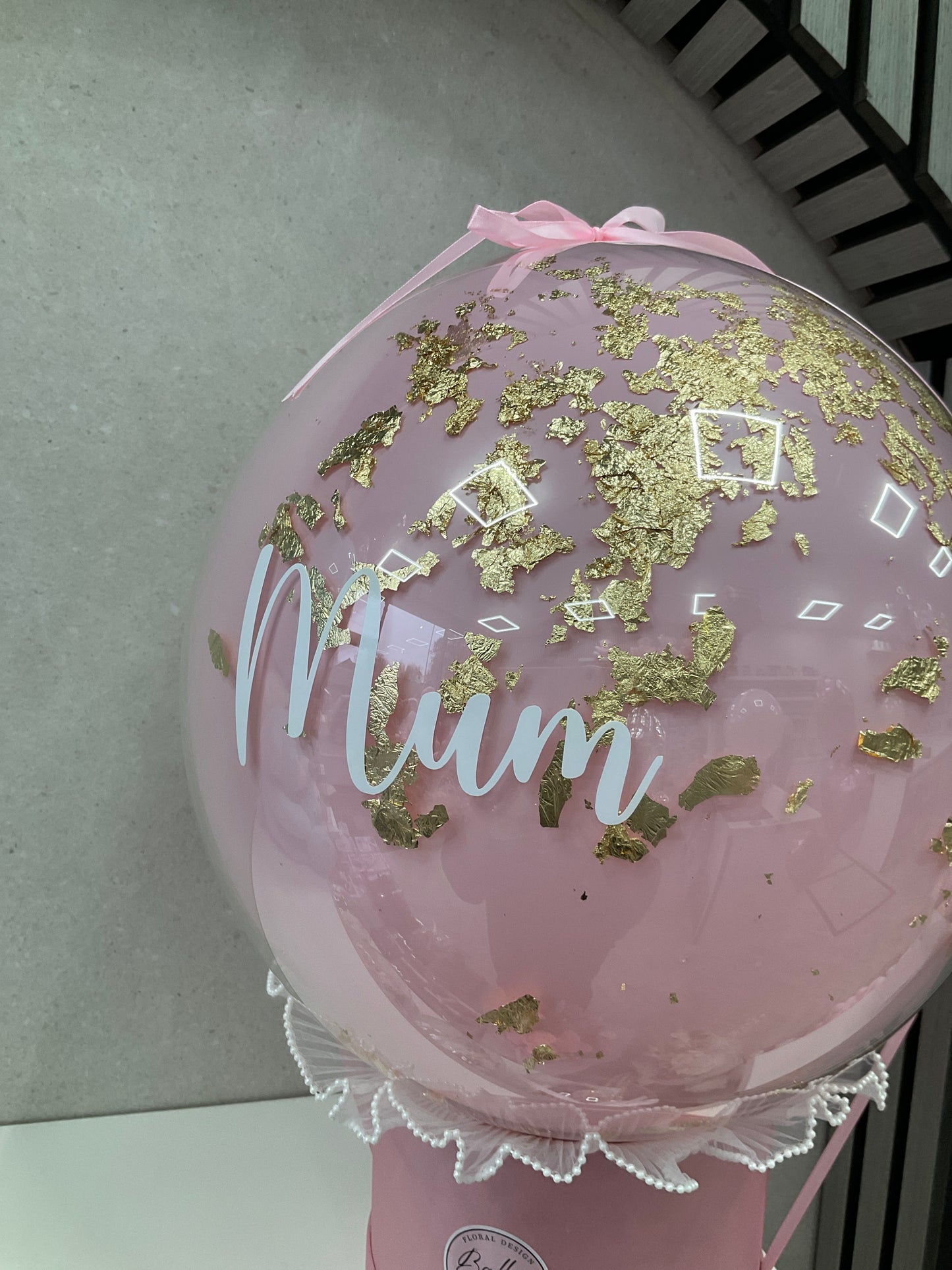 Mothers day hat box Balloon / Personalised Balloon / Worlds Best Mum