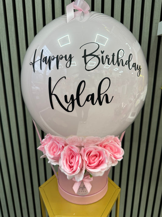 Pink Rose Balloon Bouquet