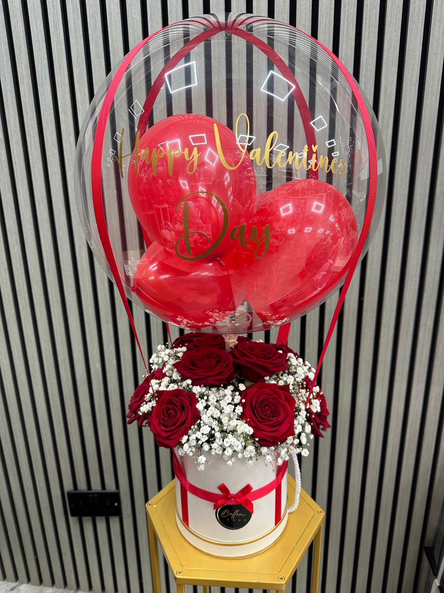 Valentines Day Balloon / I LOVE YOU Balloon / Balloon Flower Bouquet / red roses