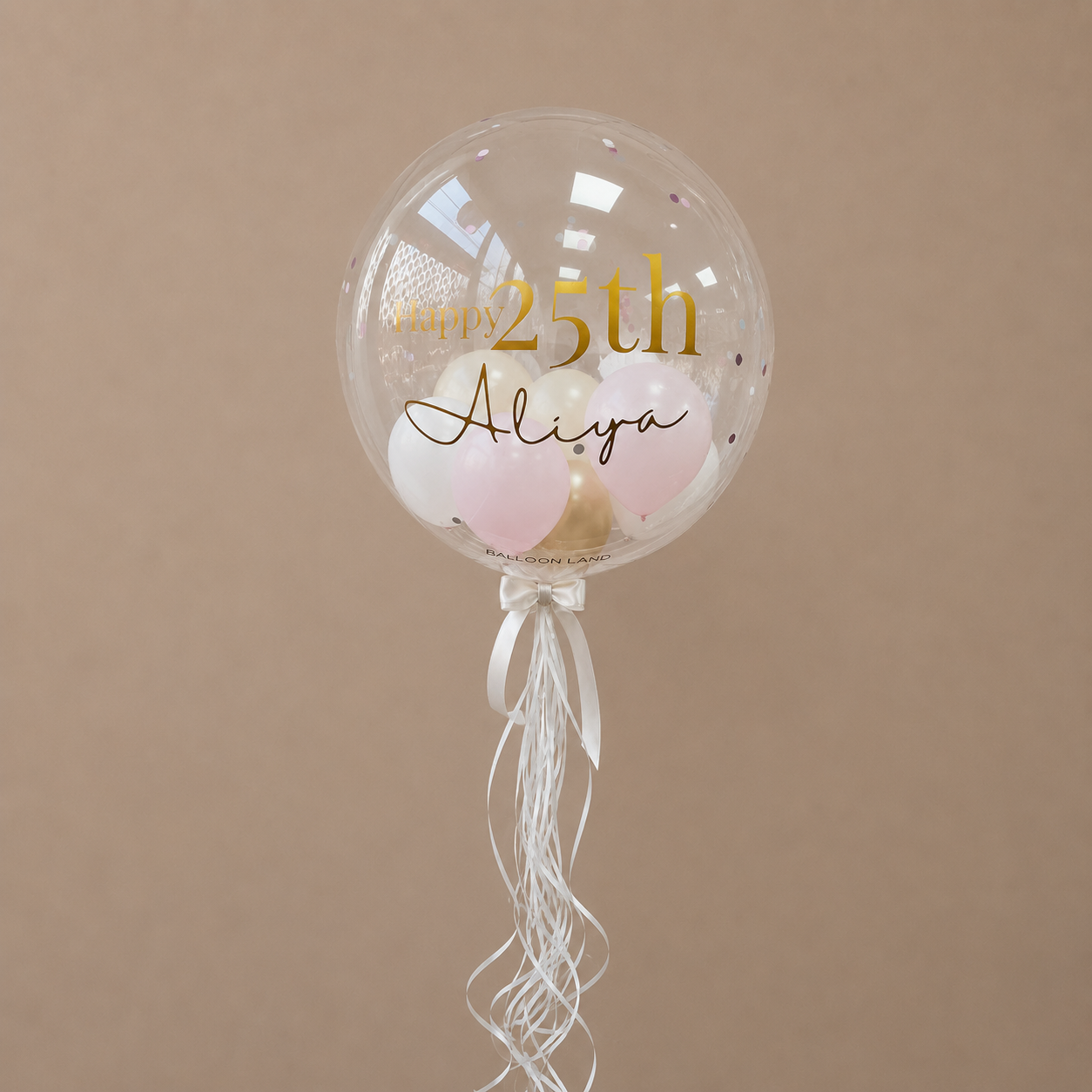 Golden Glow 25th Birthday Balloon