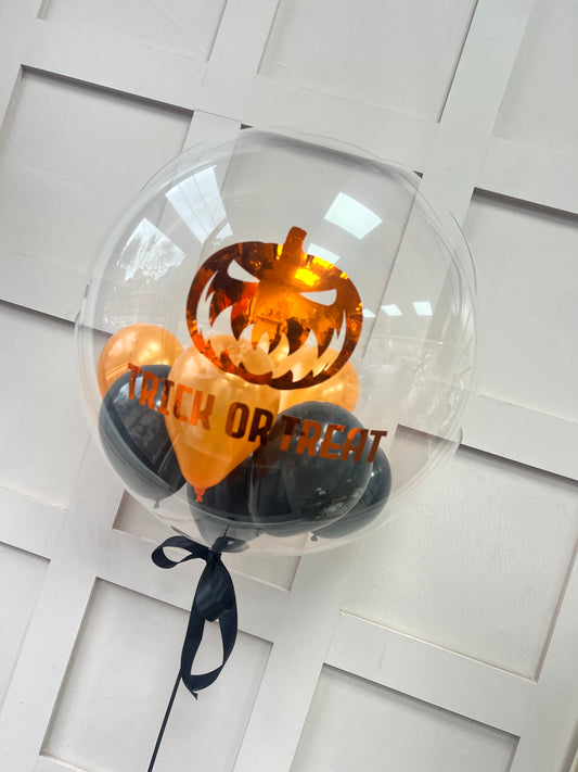 Halloween Pumpkin Bubble Balloon