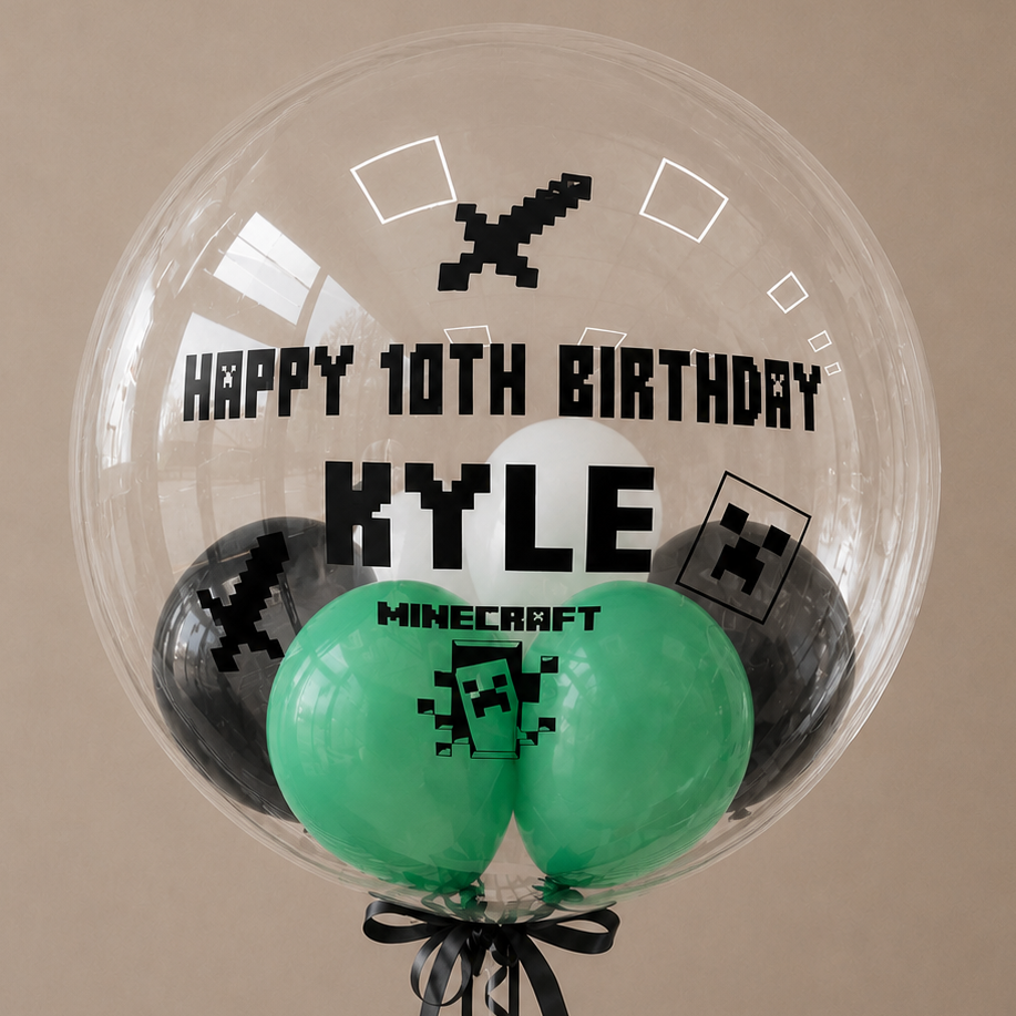 Minecraft Birthday Balloon