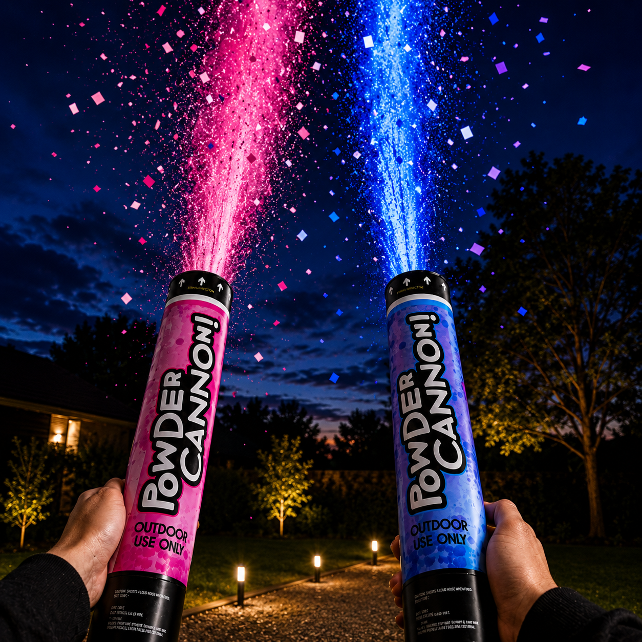 Powder Gender Reveal Cannon | Pink & Blue Colour Powder Cannon