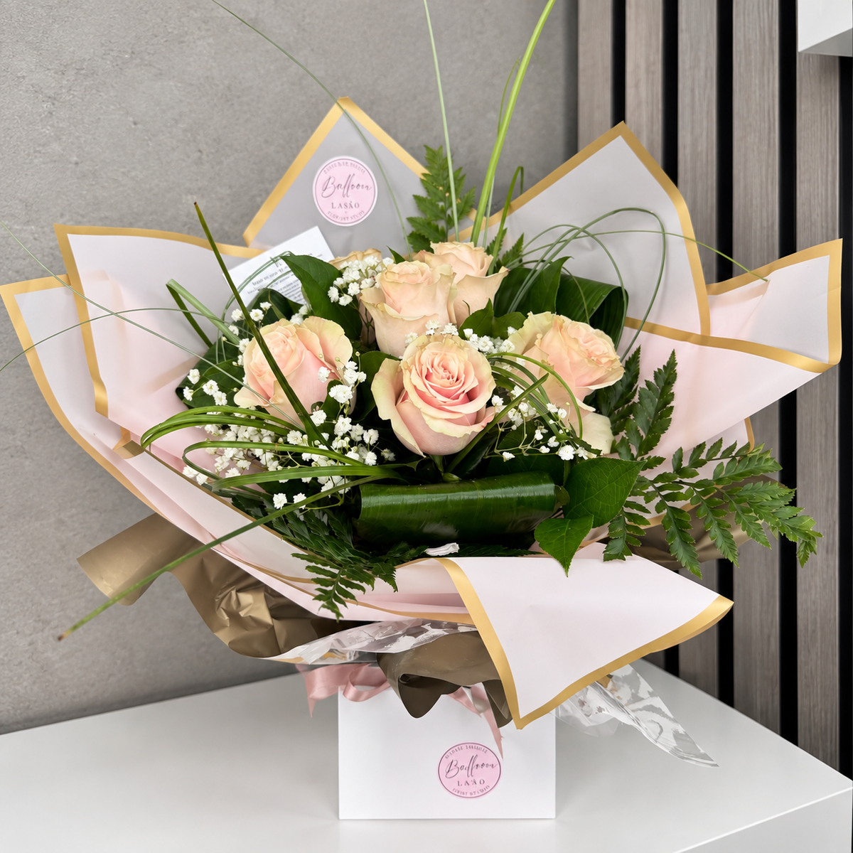 Luxury Blush Pink Rose Bouquet