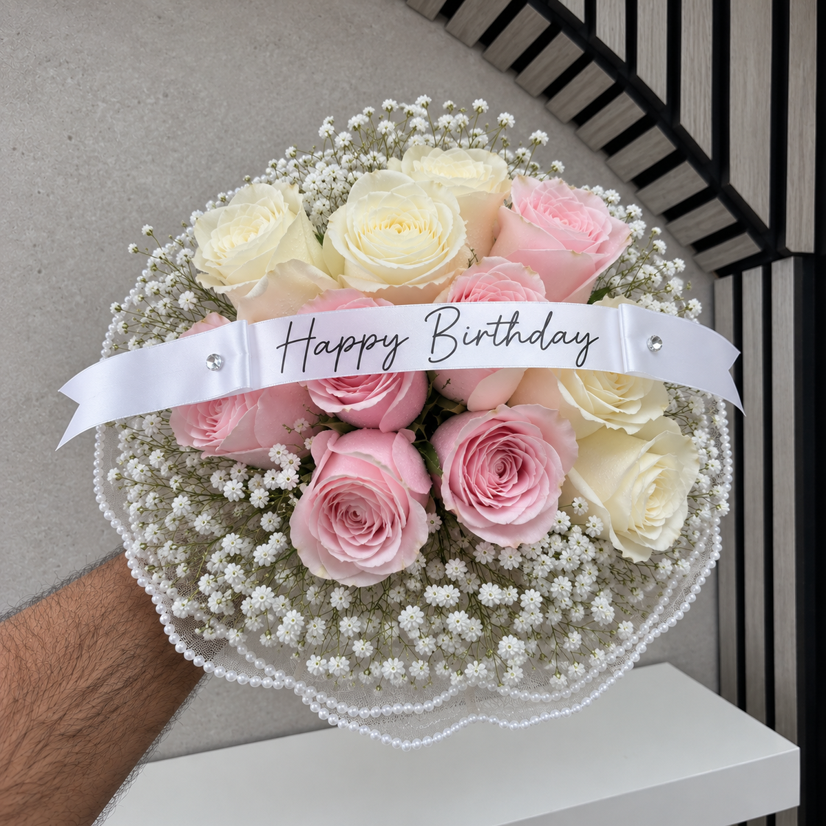 Pastel Pink & White Bouquet