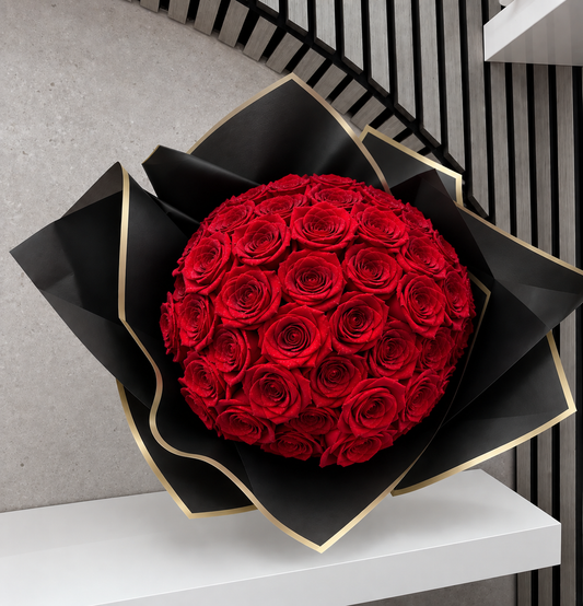 50 Luxury Red Rose Bouquet