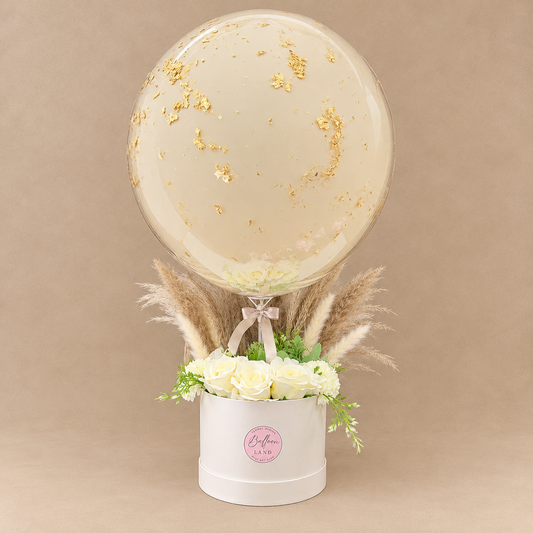 Luxury Gold Flake Balloon Flower Bouquet