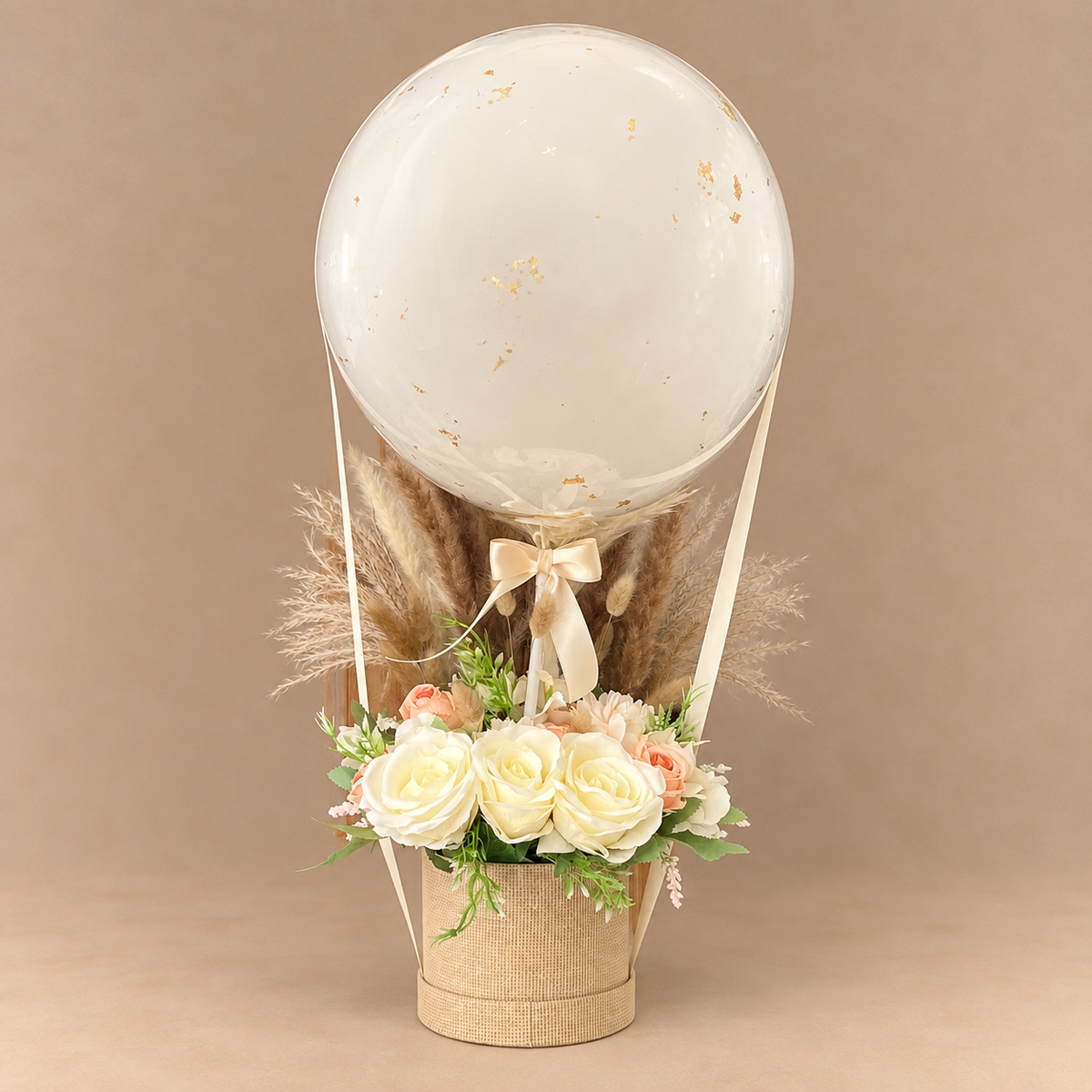 Luxury Ivory Balloon Flower Box