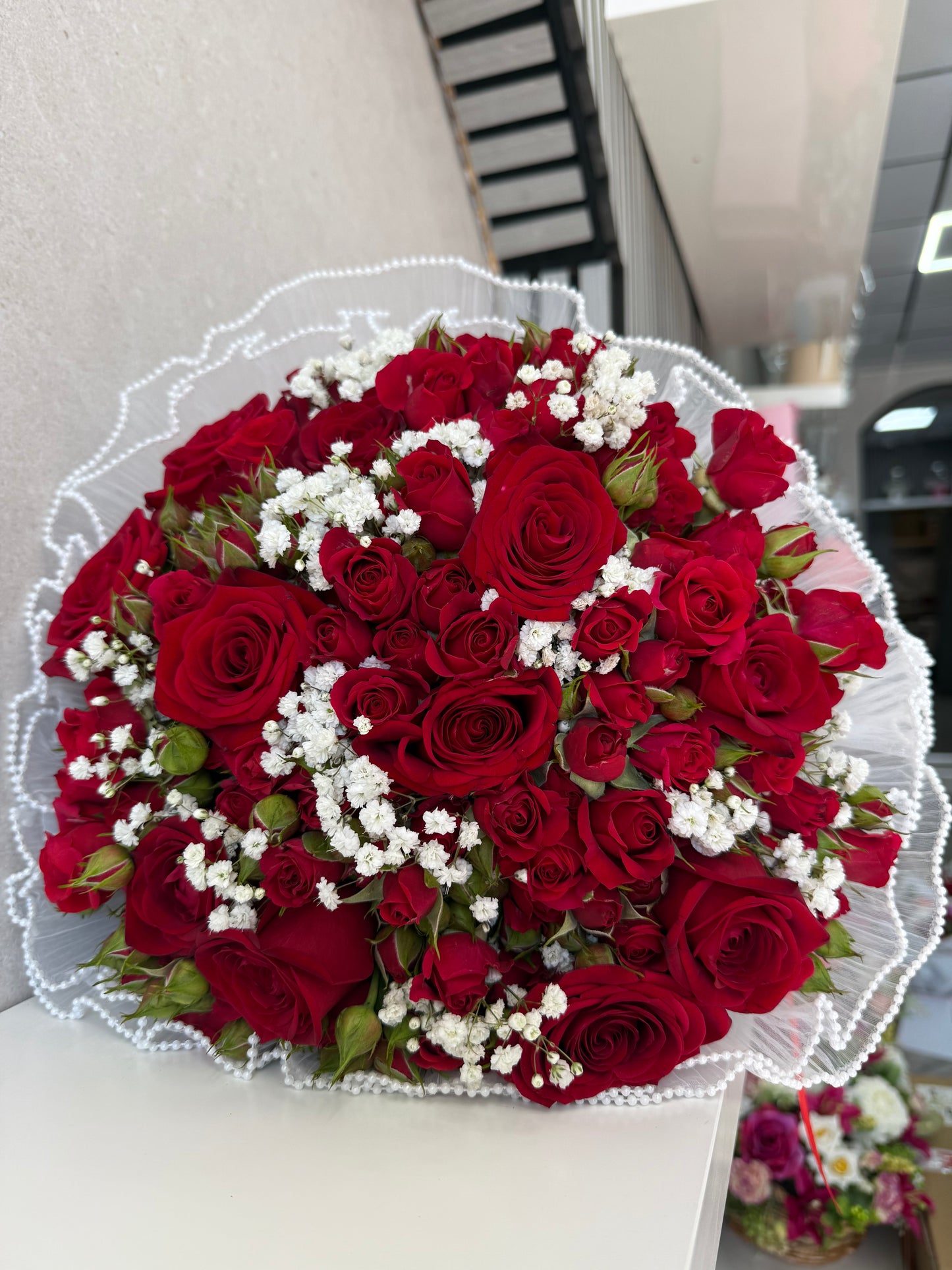 Red Bliss Hand Tie Bouquet