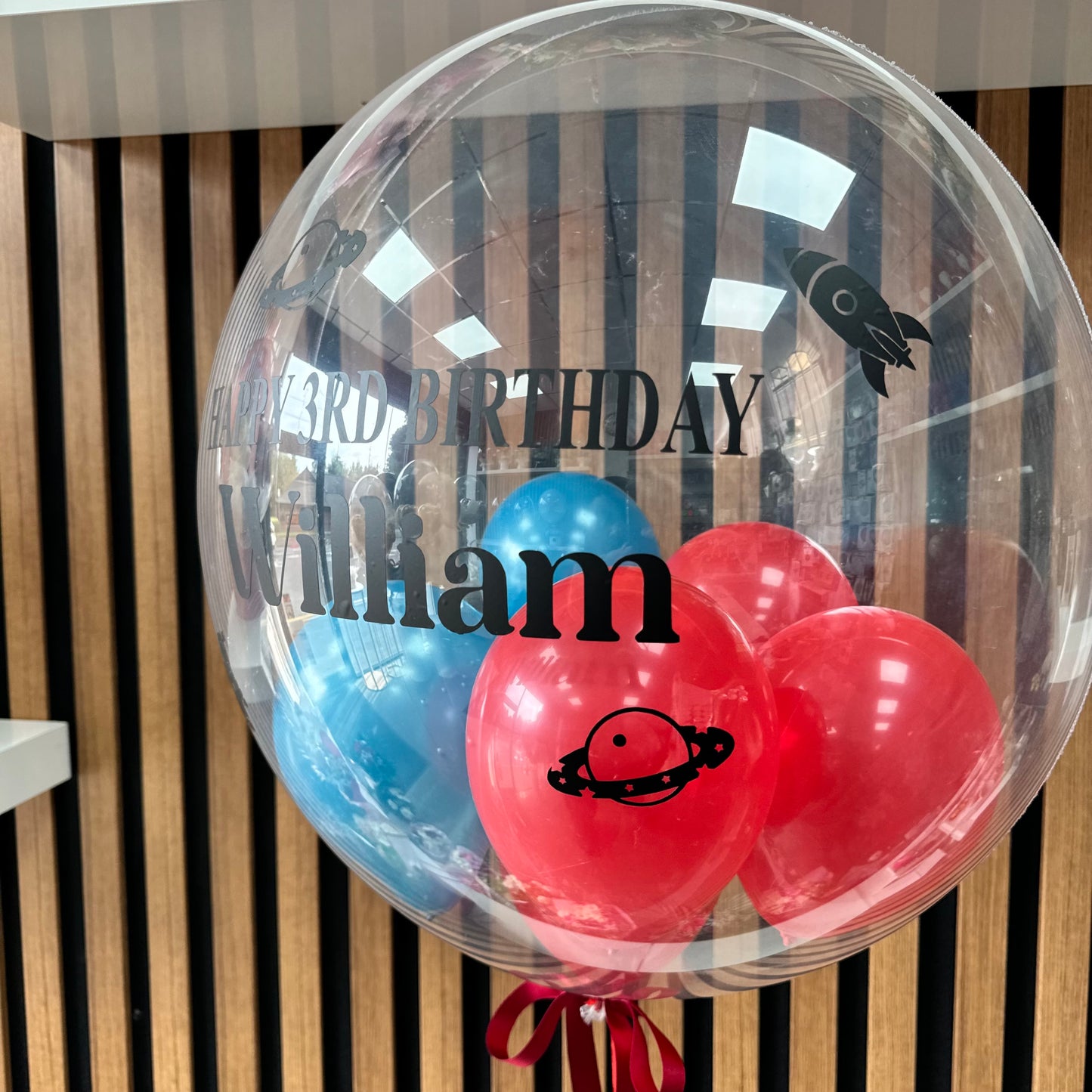 Space Themed Birthday Balloon