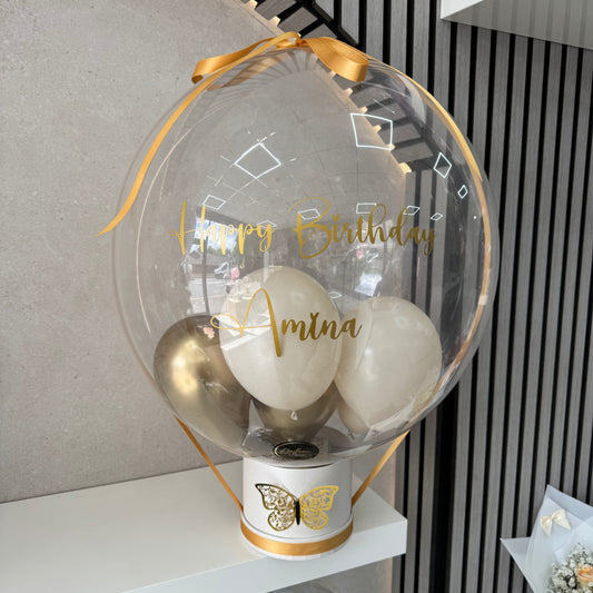 Golden Butterfly Money Balloon