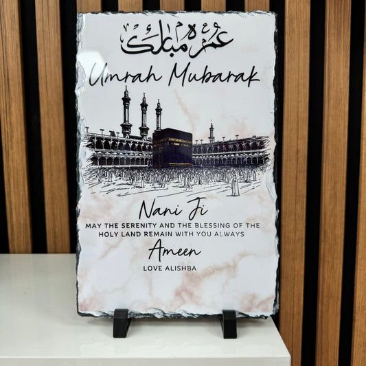 Umrah Mubarak Slate